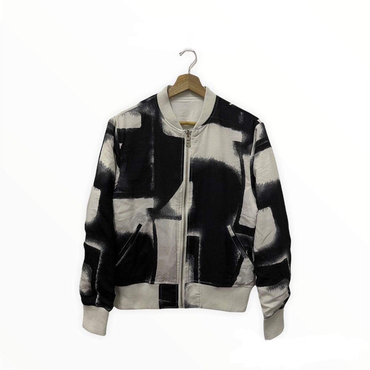 Japanese Brand × Vintage Japanese Brand Reversible Zip Up Bomber Jacket Size US S / EU 44-46 / 1 - 1 Thumbnail