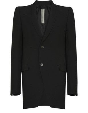 image of Rick Owens Tatlin Blazer in Black, Men's (Size Medium)