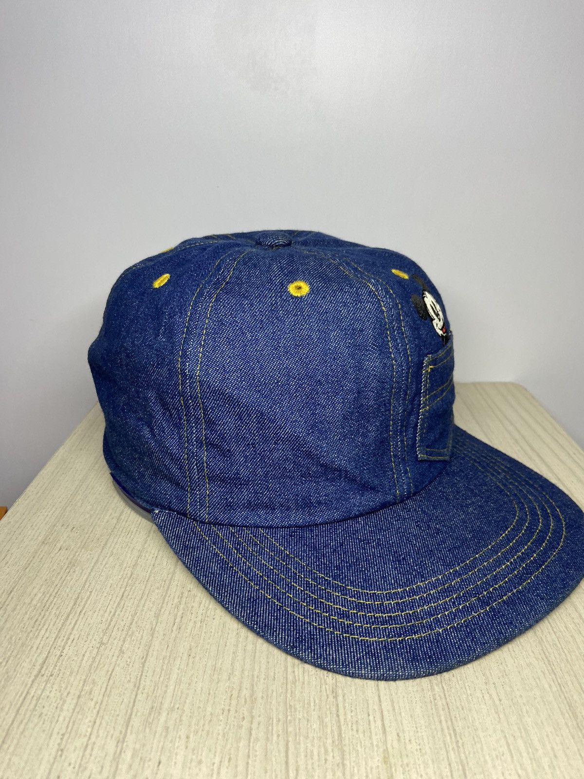Disney MICKEY MOUSE DENIM SNAPBACK HAT (FREE 57CM) Size ONE SIZE - 4 Thumbnail