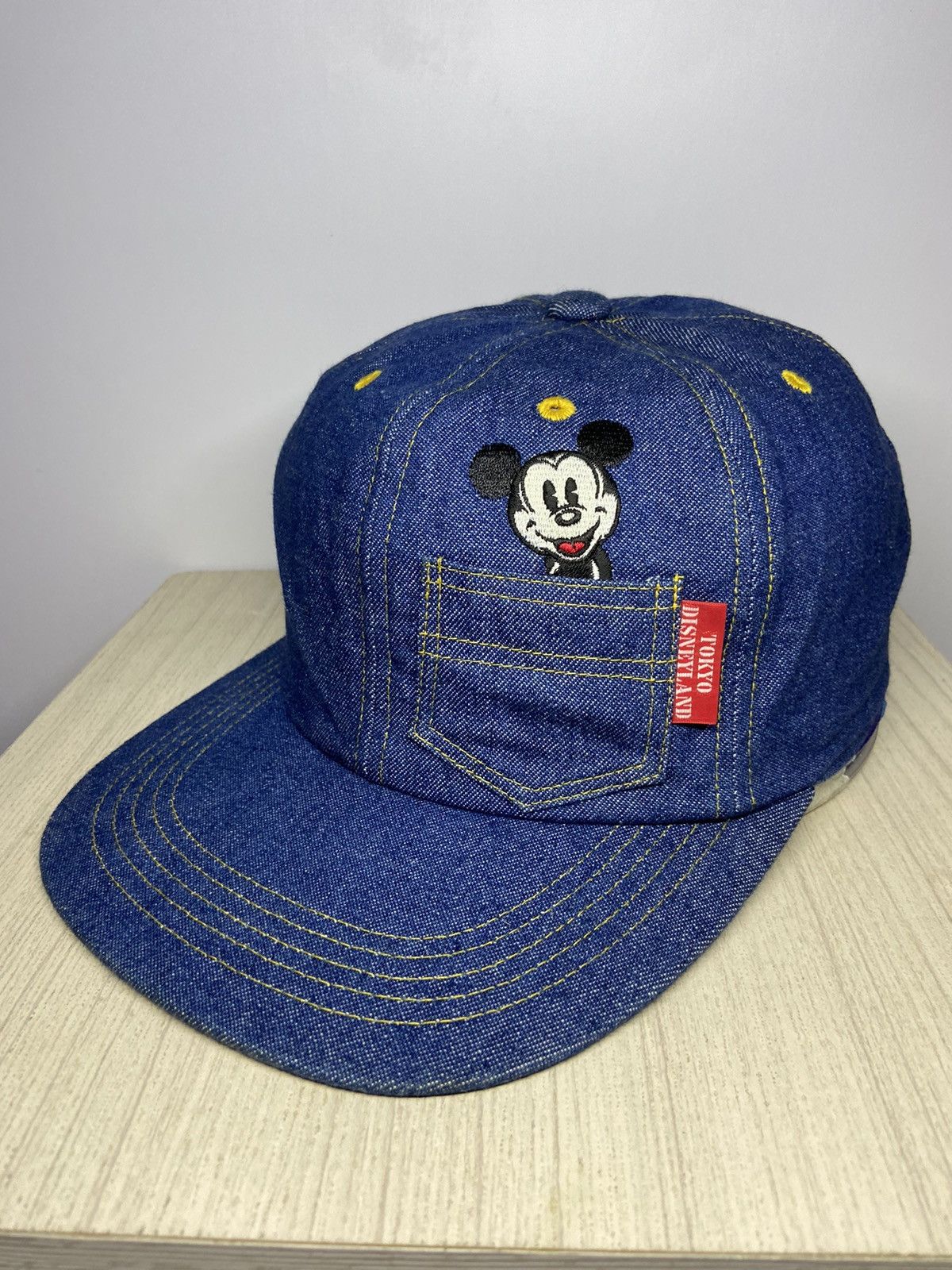 Disney MICKEY MOUSE DENIM SNAPBACK HAT (FREE 57CM) Size ONE SIZE - 2 Thumbnail