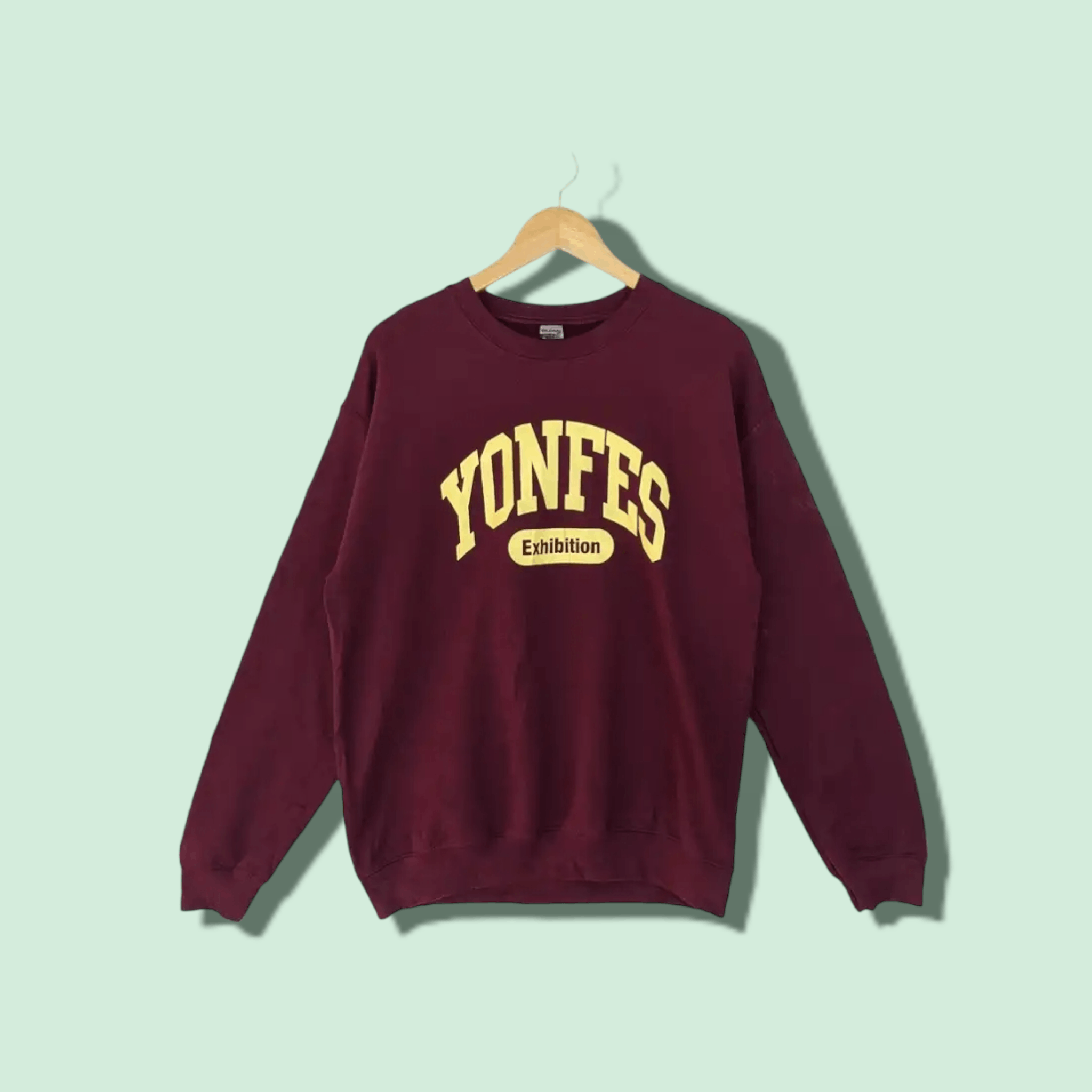 Gildan YOUFES EXHIBITION Big Logo Spell Out Jumper Sweatshirt Size US M / EU 48-50 / 2 - 1 Thumbnail