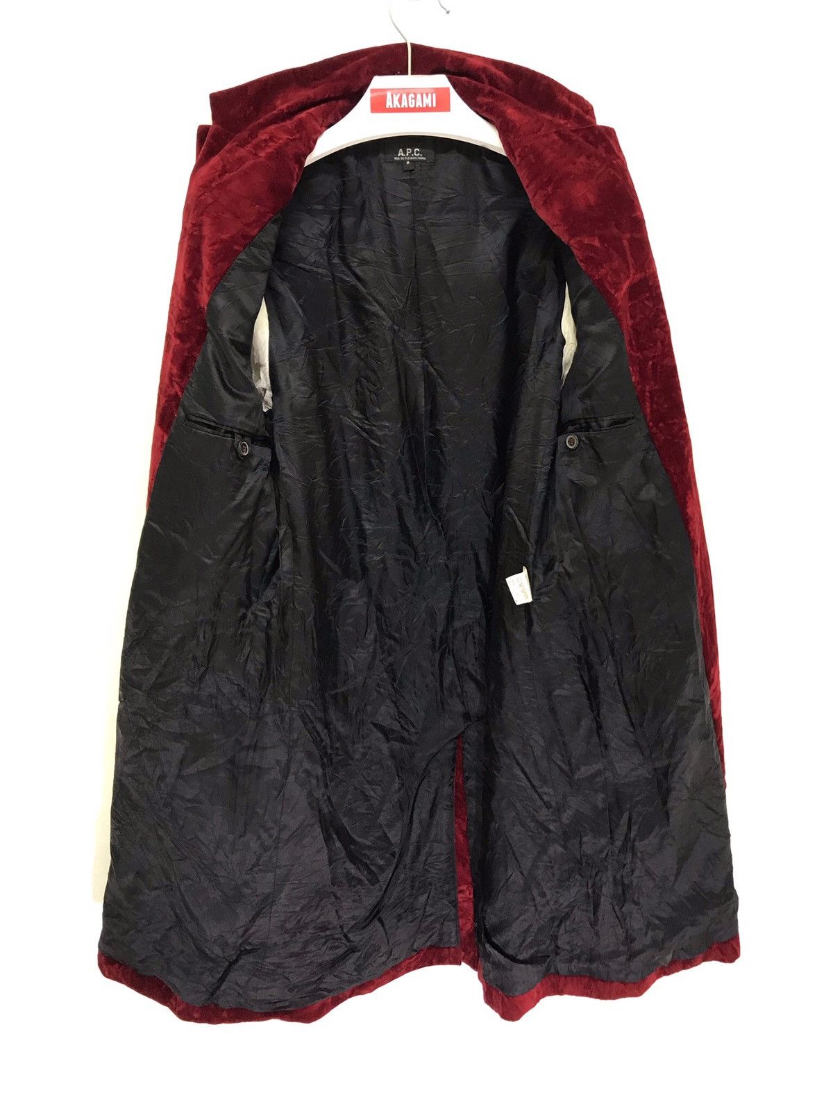A.P.C. Made in France A.P.C. Red Velvet Over Coat 6🟩4 Size US S / EU 44-46 / 1 - 5 Thumbnail
