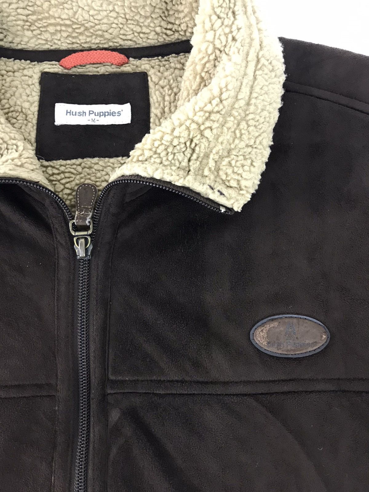 Hush Puppies × Vintage Vintage Hush Puppies Shearling Jacket Sherpa Inner Hype Size US M / EU 48-50 / 2 - 2 Thumbnail