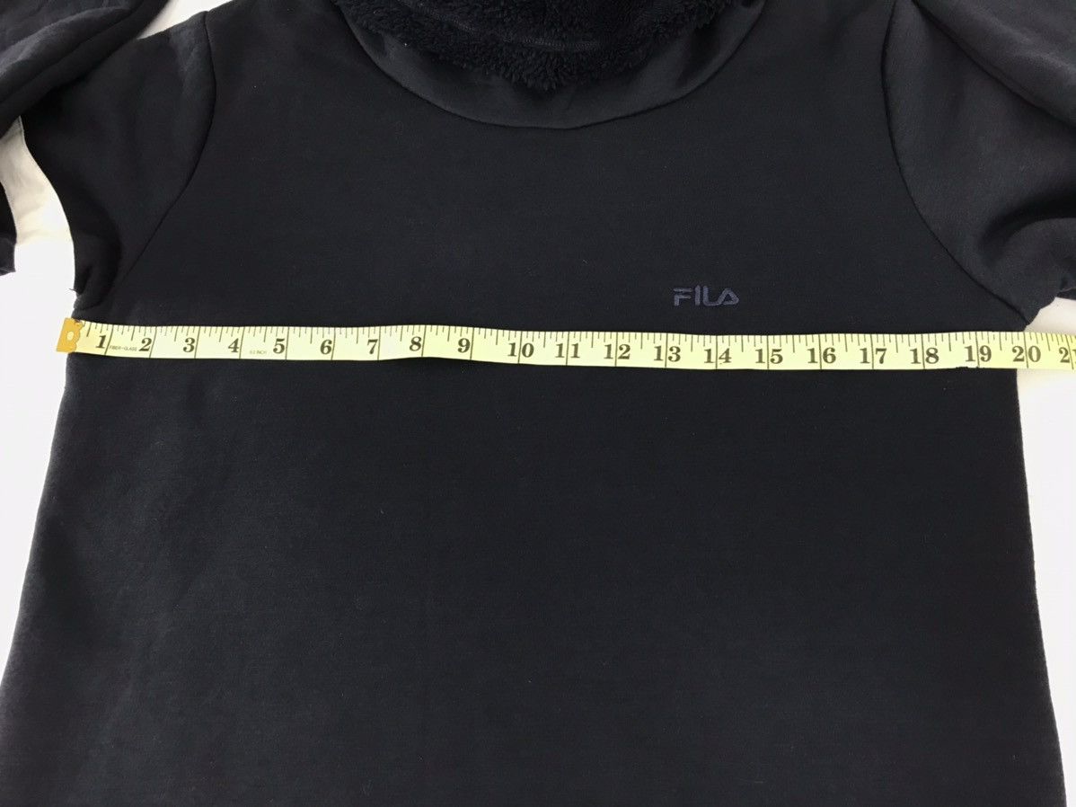 Fila × Vintage Fila Long Sweatshirt Wool Inner Turtle Neck Fashion Size M / US 6-8 / IT 42-44 - 10 Thumbnail