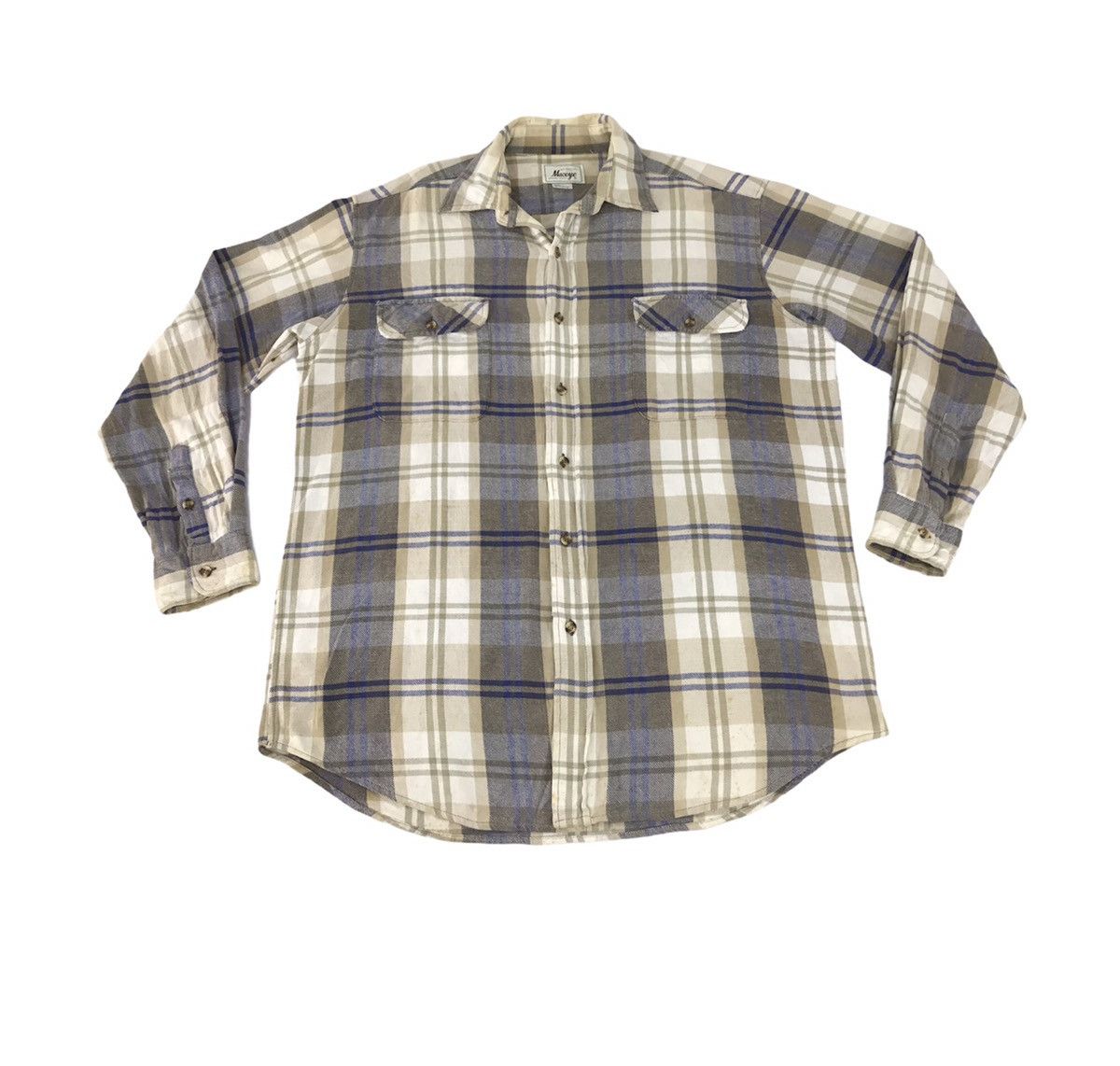 Flannel × Japanese Brand × Vintage Vintage Maceye Plaid Checked Flannel Quilted Button Down Size US XXL / EU 58 / 5 - 1 Thumbnail