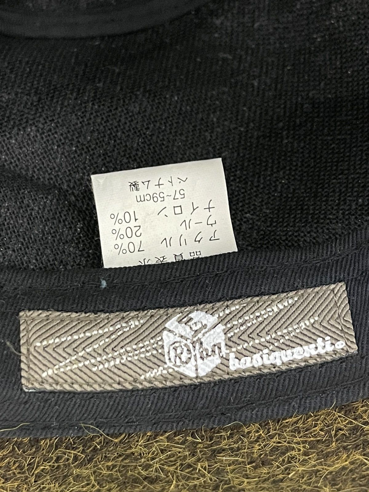 Japanese Brand Patchwork Fedora Hat Basiqueenti Wool Like Size ONE SIZE - 10 Thumbnail