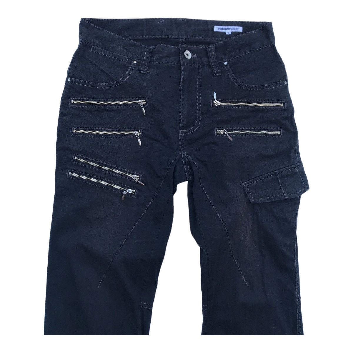 Other Semantic Design Zipper Bondage Style Sun Faded Pants Size US 28 / EU 44 - 5 Thumbnail
