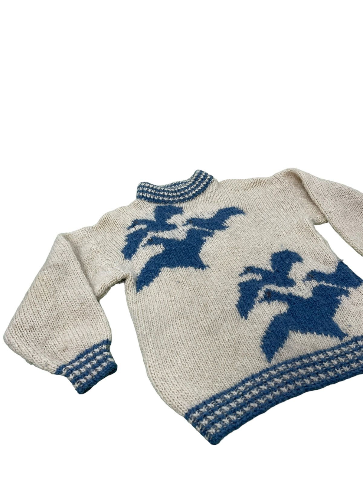 image of Abercrombie Fitch x Vintage VTG 70's Abercrombie & Fitch Wool Knitwear 50 in Cream (Size Medium)