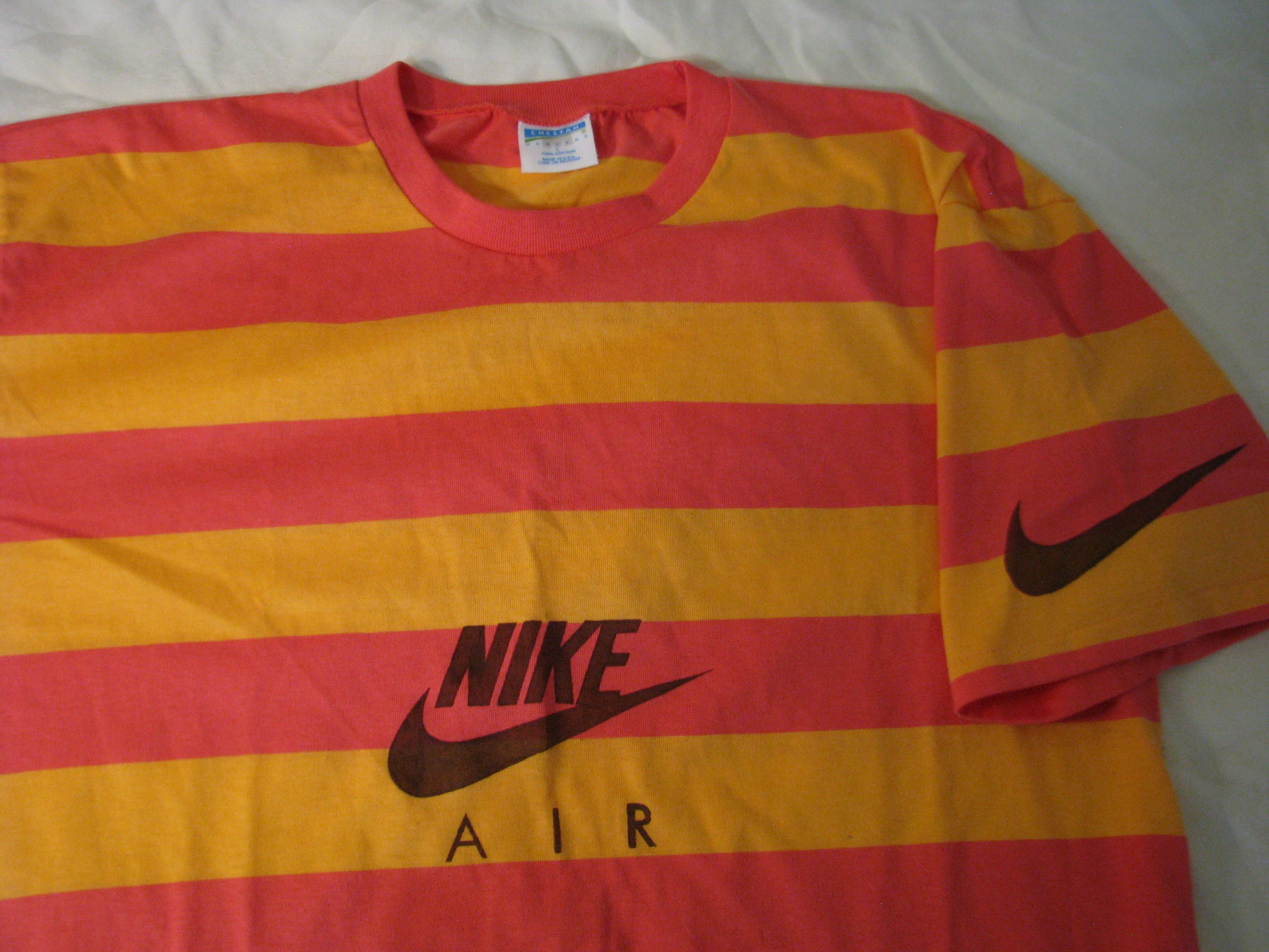 Vintage Deadstock Vintage Custom Striped T-Shirt Size US L / EU 52-54 / 3 - 2 Thumbnail