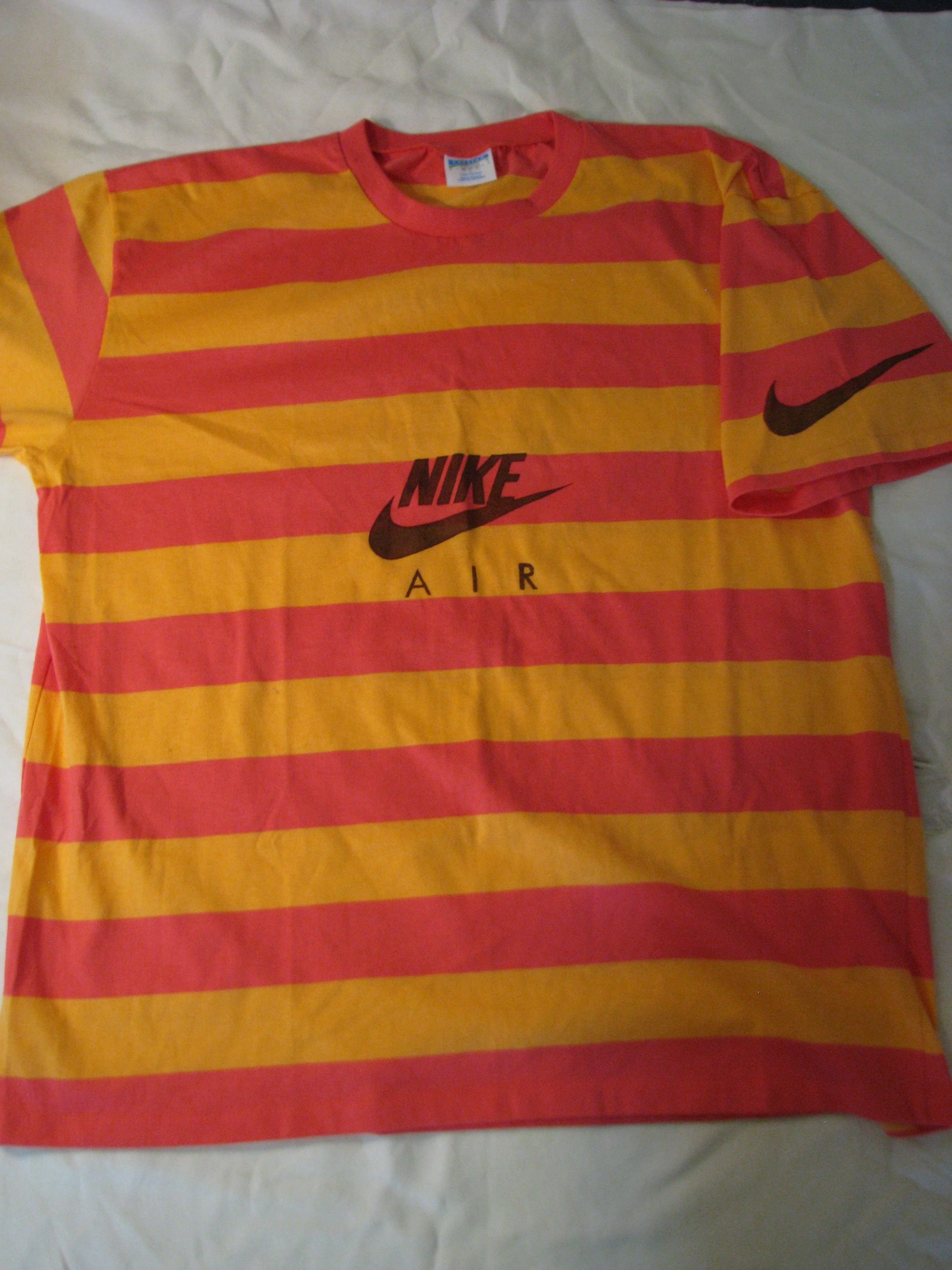 Vintage Deadstock Vintage Custom Striped T-Shirt Size US L / EU 52-54 / 3 - 1 Thumbnail