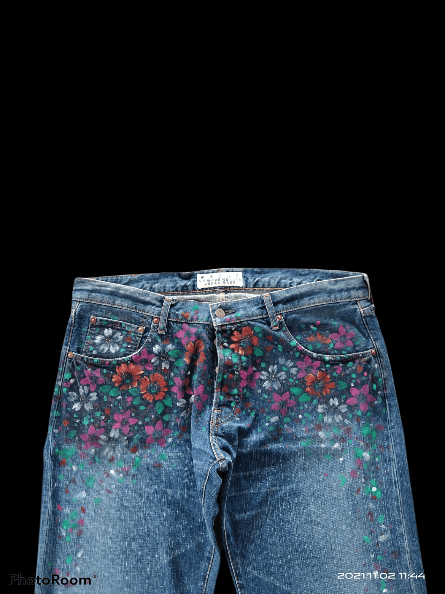 Art Comes First × Japanese Brand ONE IN A MILLION HAND MADE FLOWER NO WAVE NO LIVE NAMITATSU Size US 36 / EU 52 - 4 Thumbnail