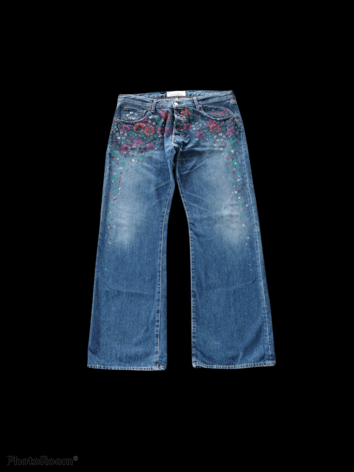 Art Comes First × Japanese Brand ONE IN A MILLION HAND MADE FLOWER NO WAVE NO LIVE NAMITATSU Size US 36 / EU 52 - 1 Thumbnail
