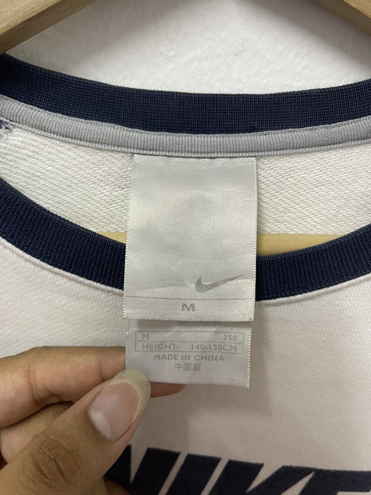 Nike × Vintage Vintage Nike Swoosh Big Logo Crewneck Sweatshirt Size US S / EU 44-46 / 1 - 5 Thumbnail
