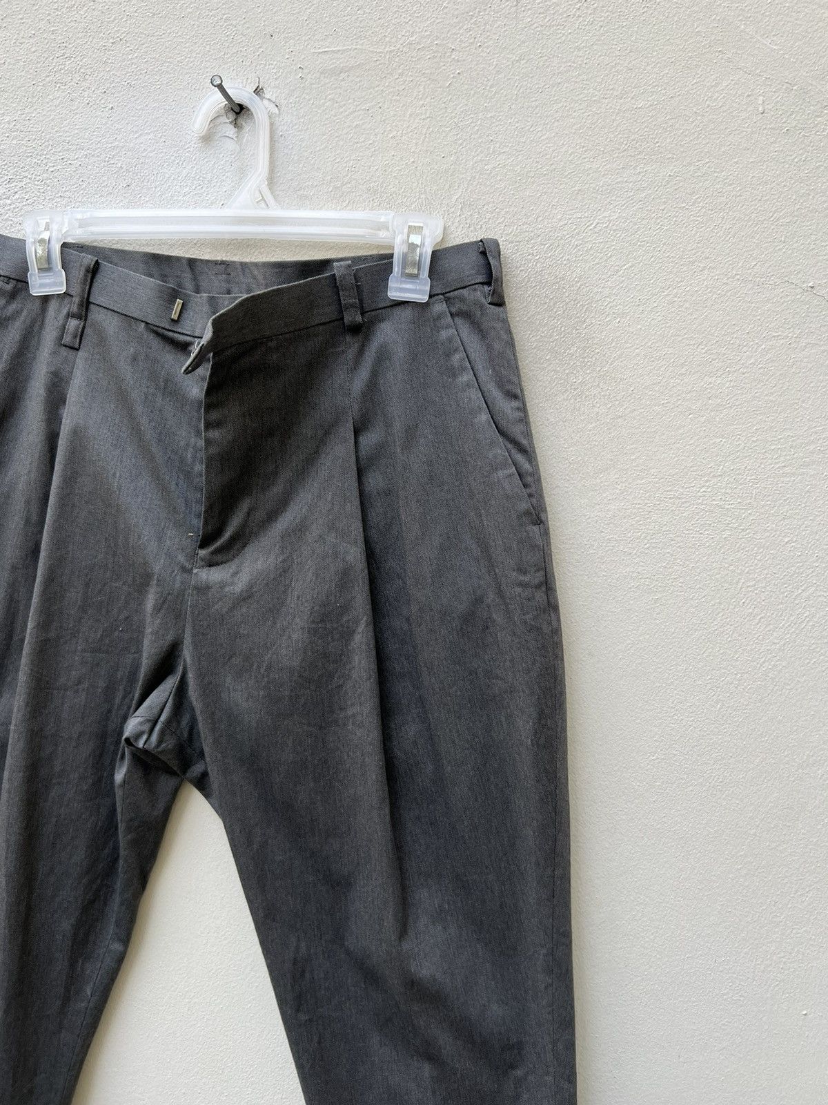 Vintage MILOK Protoculture Japan Grey Trouser Cropped Pant Size US 30 / EU 46 - 11 Thumbnail