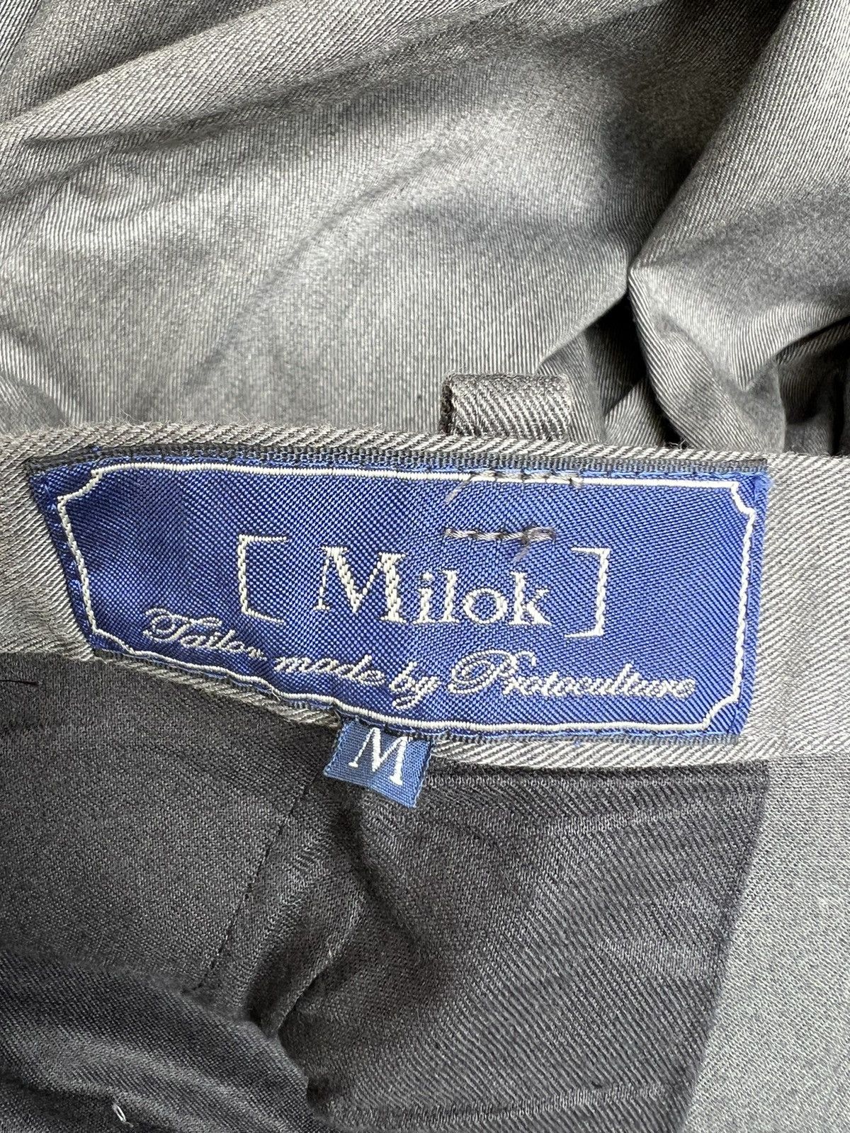 Vintage MILOK Protoculture Japan Grey Trouser Cropped Pant Size US 30 / EU 46 - 21 Thumbnail