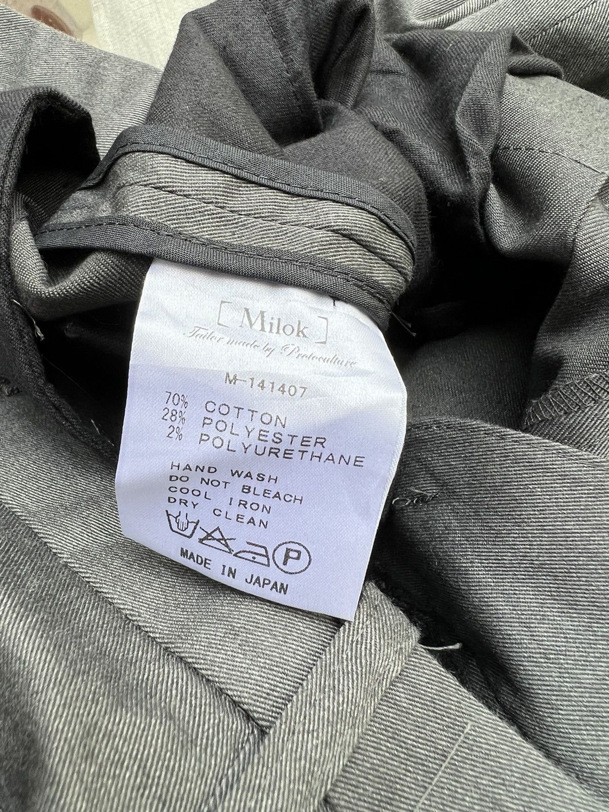 Vintage MILOK Protoculture Japan Grey Trouser Cropped Pant Size US 30 / EU 46 - 22 Thumbnail