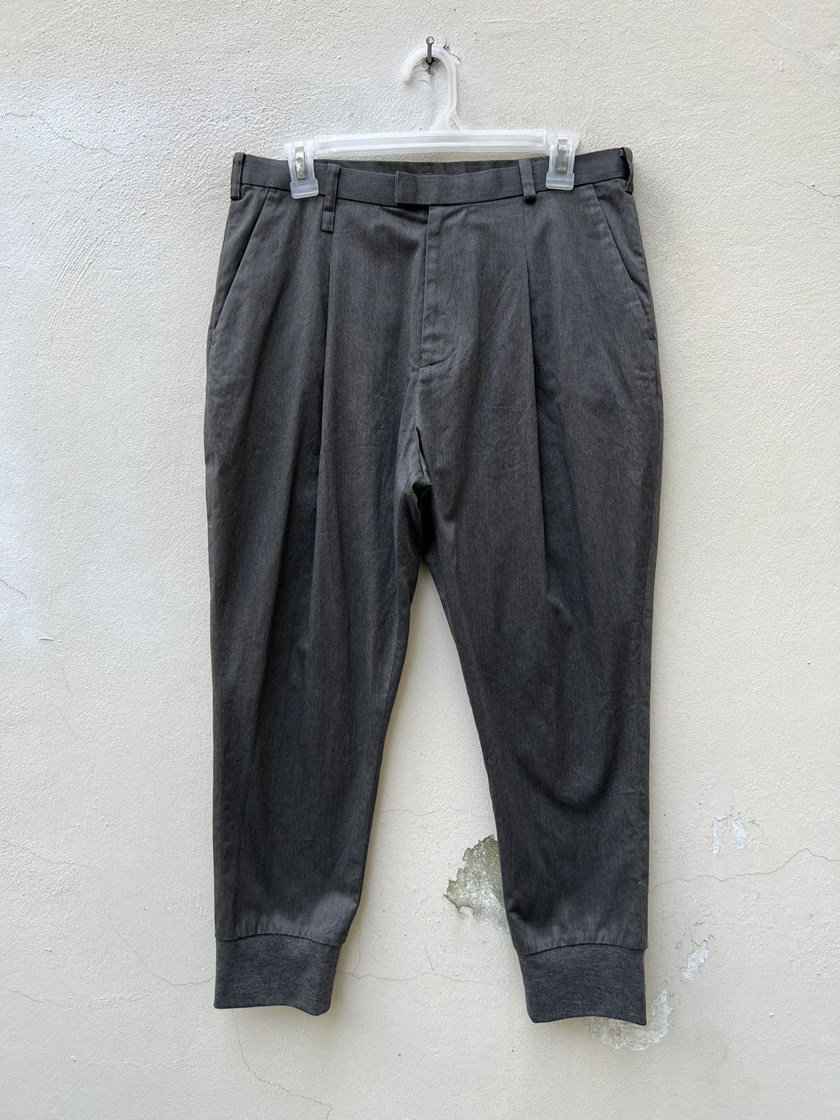 Vintage MILOK Protoculture Japan Grey Trouser Cropped Pant Size US 30 / EU 46 - 6 Thumbnail