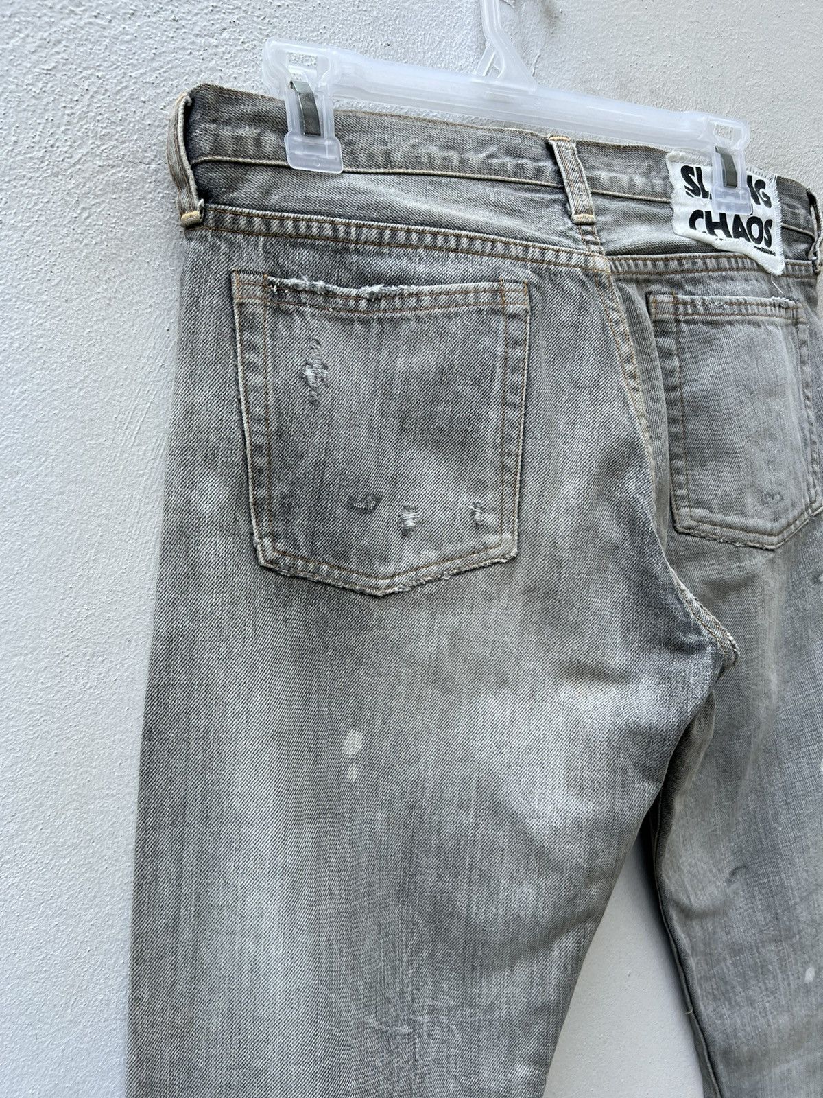 Vintage Vintage RNA Slang From Chaos Reconstruct Denim Trashed Jeans Size US 30 / EU 46 - 17 Thumbnail