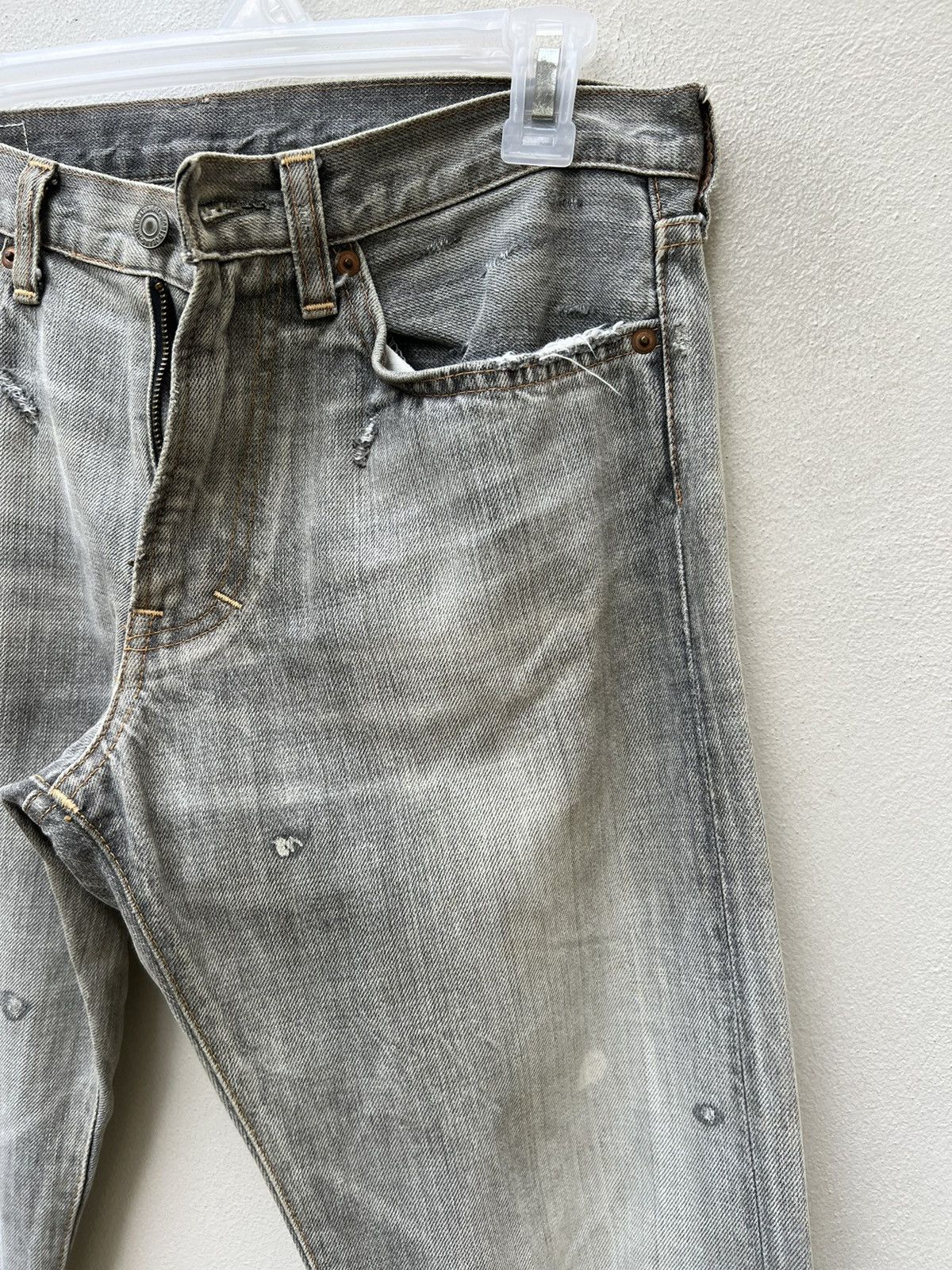 Vintage Vintage RNA Slang From Chaos Reconstruct Denim Trashed Jeans Size US 30 / EU 46 - 12 Thumbnail