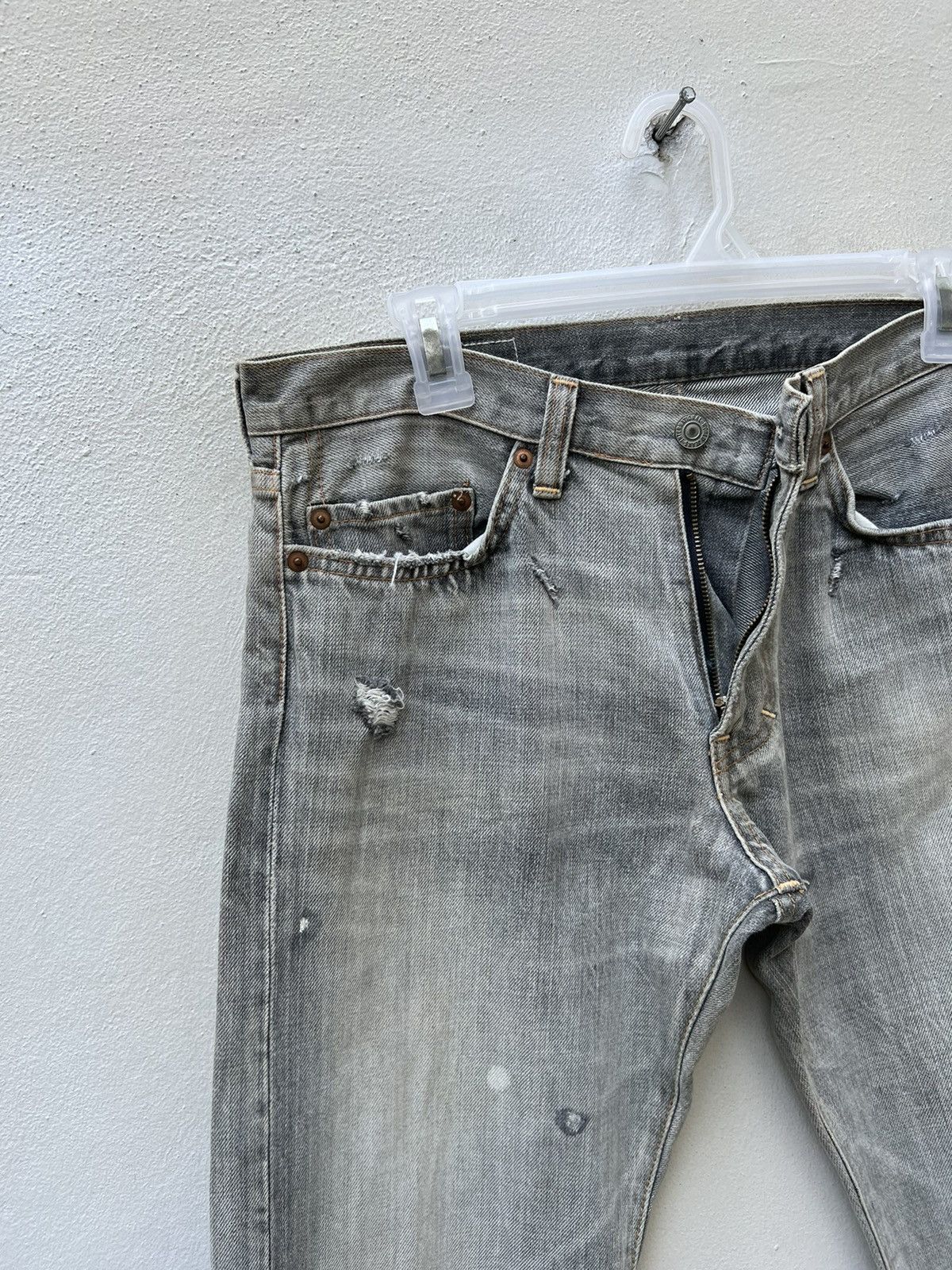 Vintage Vintage RNA Slang From Chaos Reconstruct Denim Trashed Jeans Size US 30 / EU 46 - 9 Thumbnail