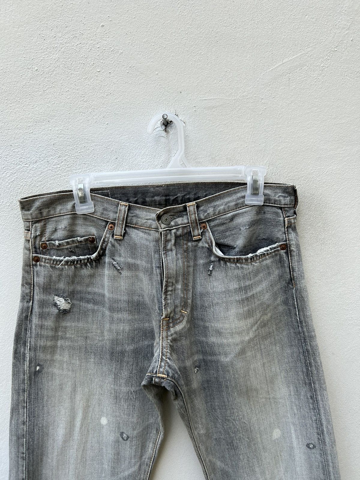 Vintage Vintage RNA Slang From Chaos Reconstruct Denim Trashed Jeans Size US 30 / EU 46 - 7 Thumbnail