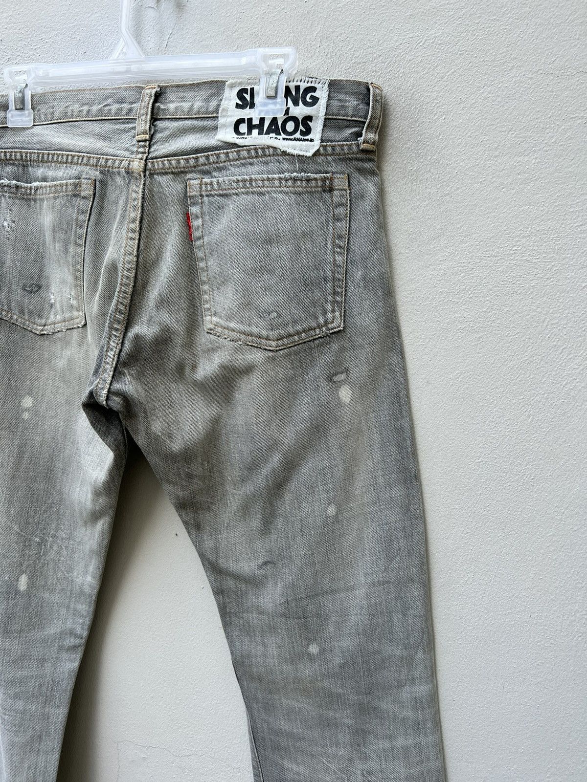 Vintage Vintage RNA Slang From Chaos Reconstruct Denim Trashed Jeans Size US 30 / EU 46 - 20 Thumbnail
