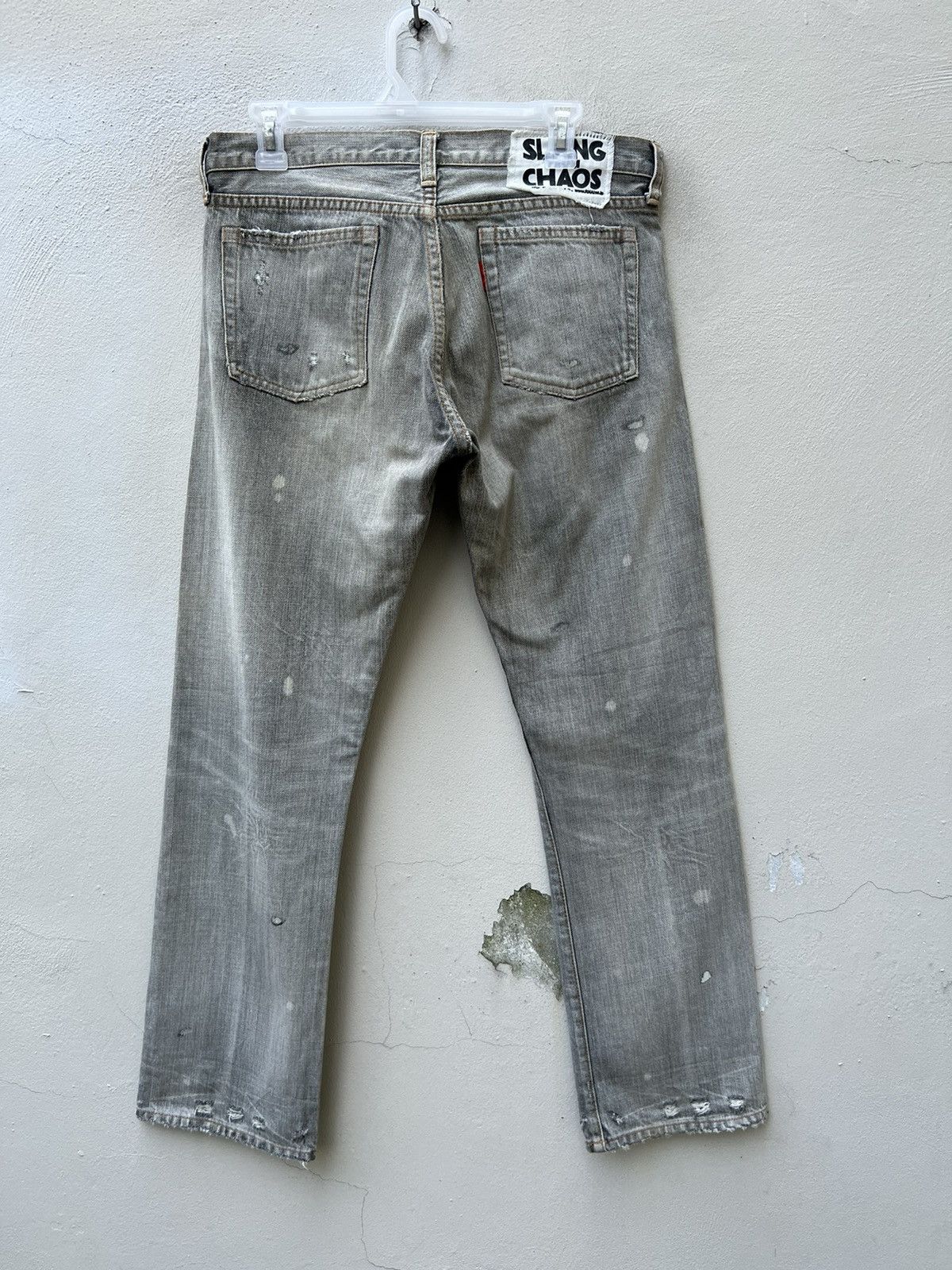 Vintage Vintage RNA Slang From Chaos Reconstruct Denim Trashed Jeans Size US 30 / EU 46 - 16 Thumbnail
