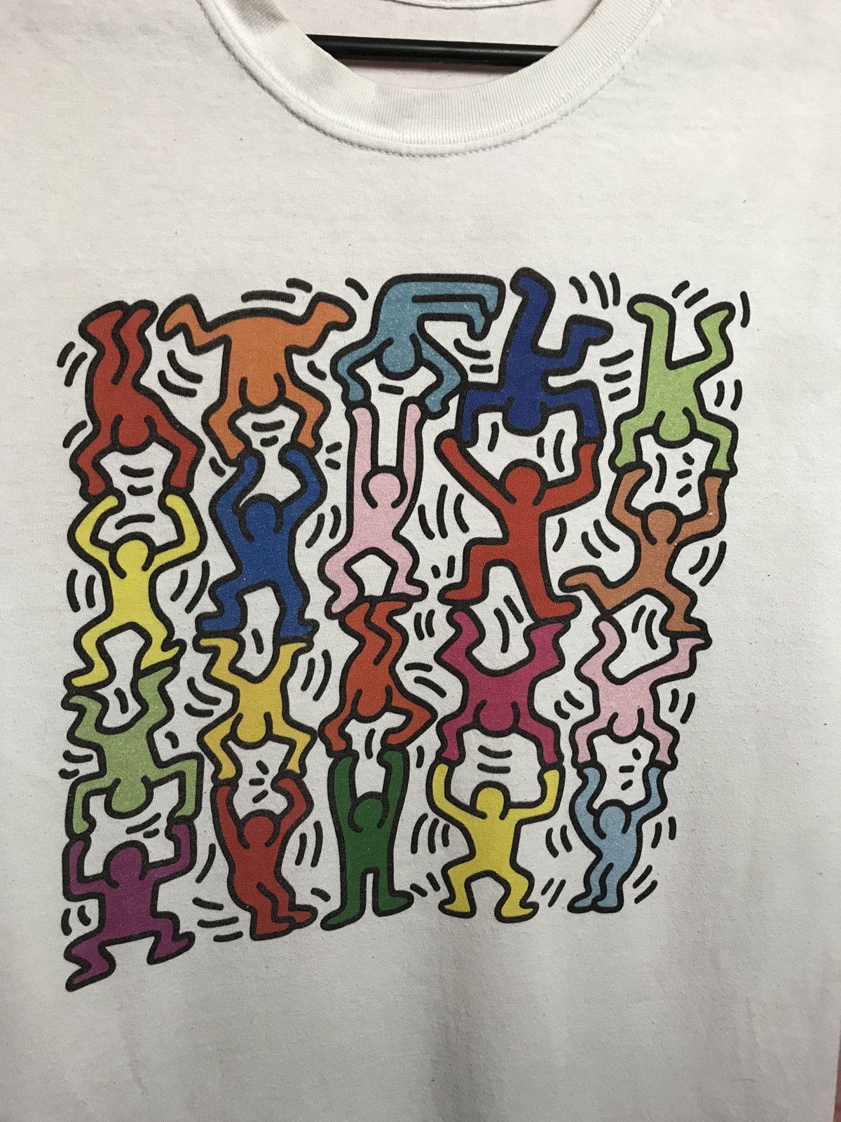 Keith Haring × Vintage Vintage Keith Haring streetwear tee Size US L / EU 52-54 / 3 - 3 Thumbnail