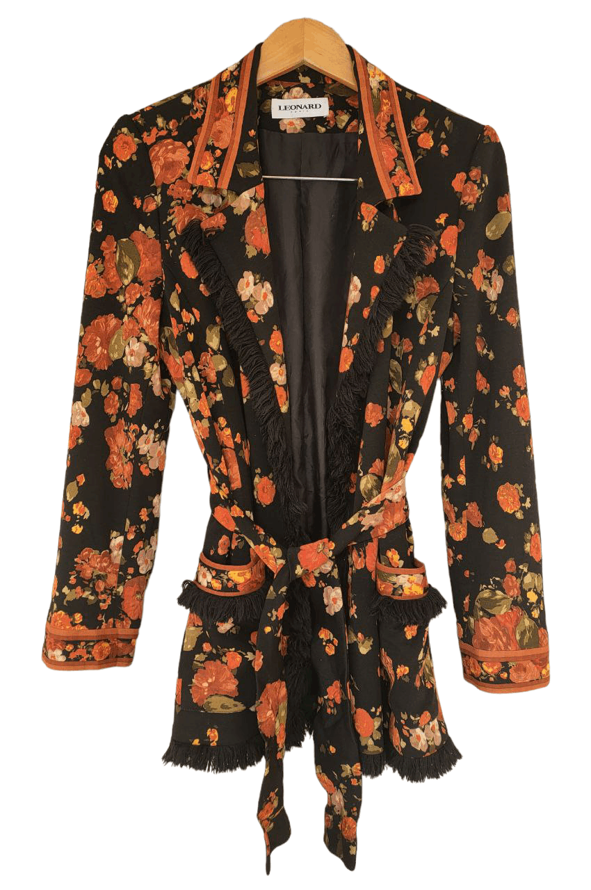 Leonard Paris Leonard Paris Poppies Wool Cardigan Jacket Size M / US 6-8 / IT 42-44 - 1 Thumbnail