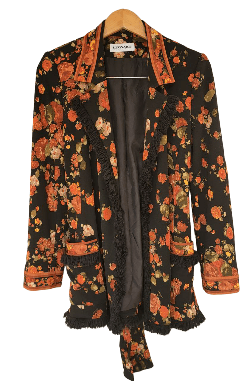 Leonard Paris Leonard Paris Poppies Wool Cardigan Jacket Size M / US 6-8 / IT 42-44 - 2 Thumbnail