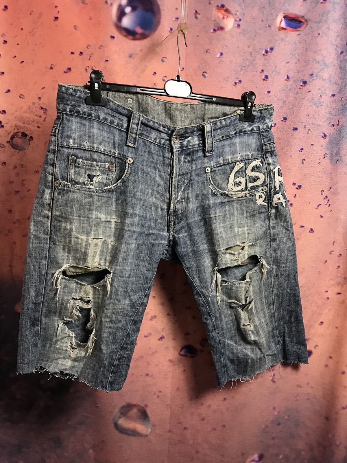 G-Star × Vintage Vintage Gstar streetwear distressed shorts Size US 34 / EU 50 - 1 Thumbnail