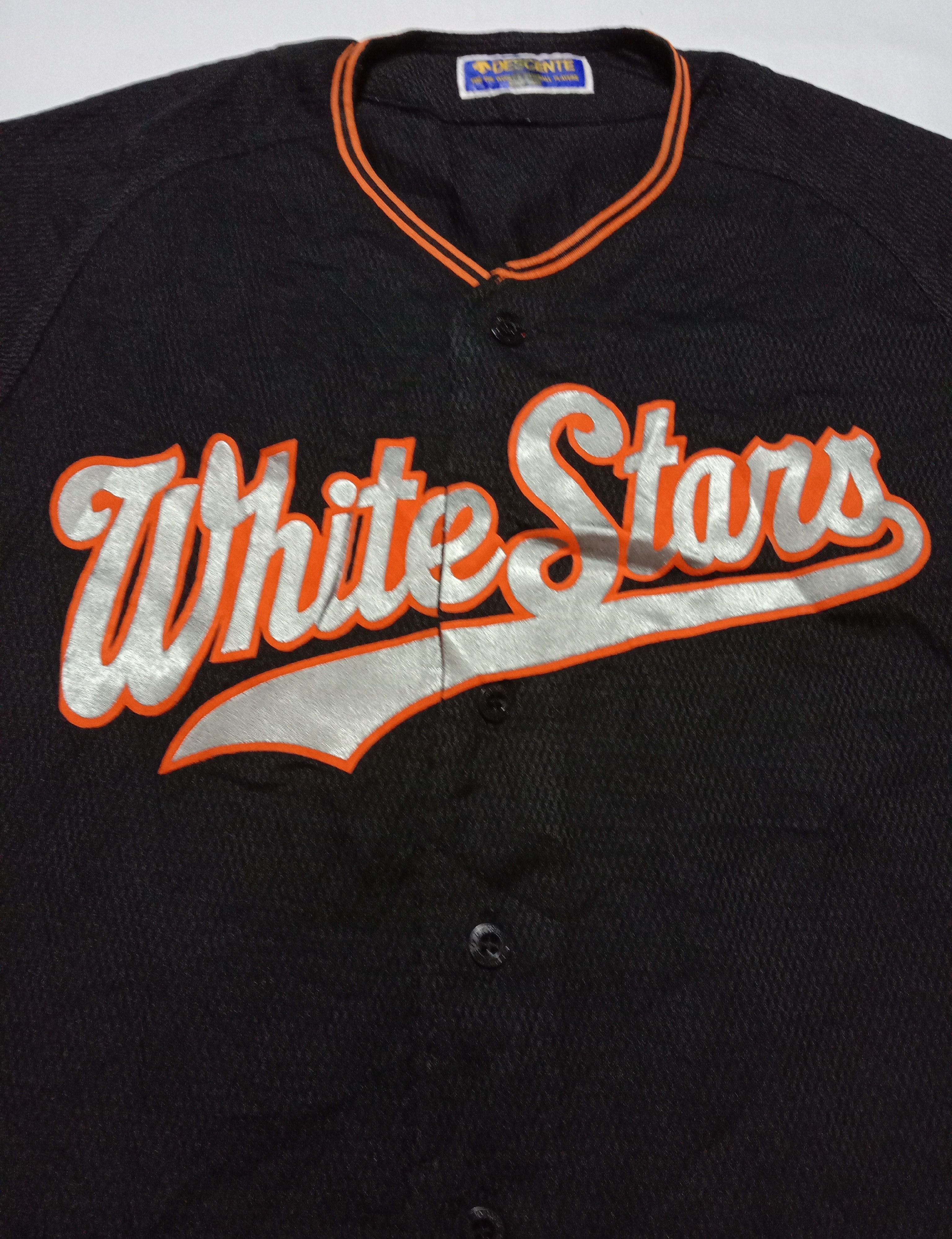 Japanese Brand White Stars MLB/NPB Japan Baseball Jersey Made In Japan Size US L / EU 52-54 / 3 - 2 Thumbnail