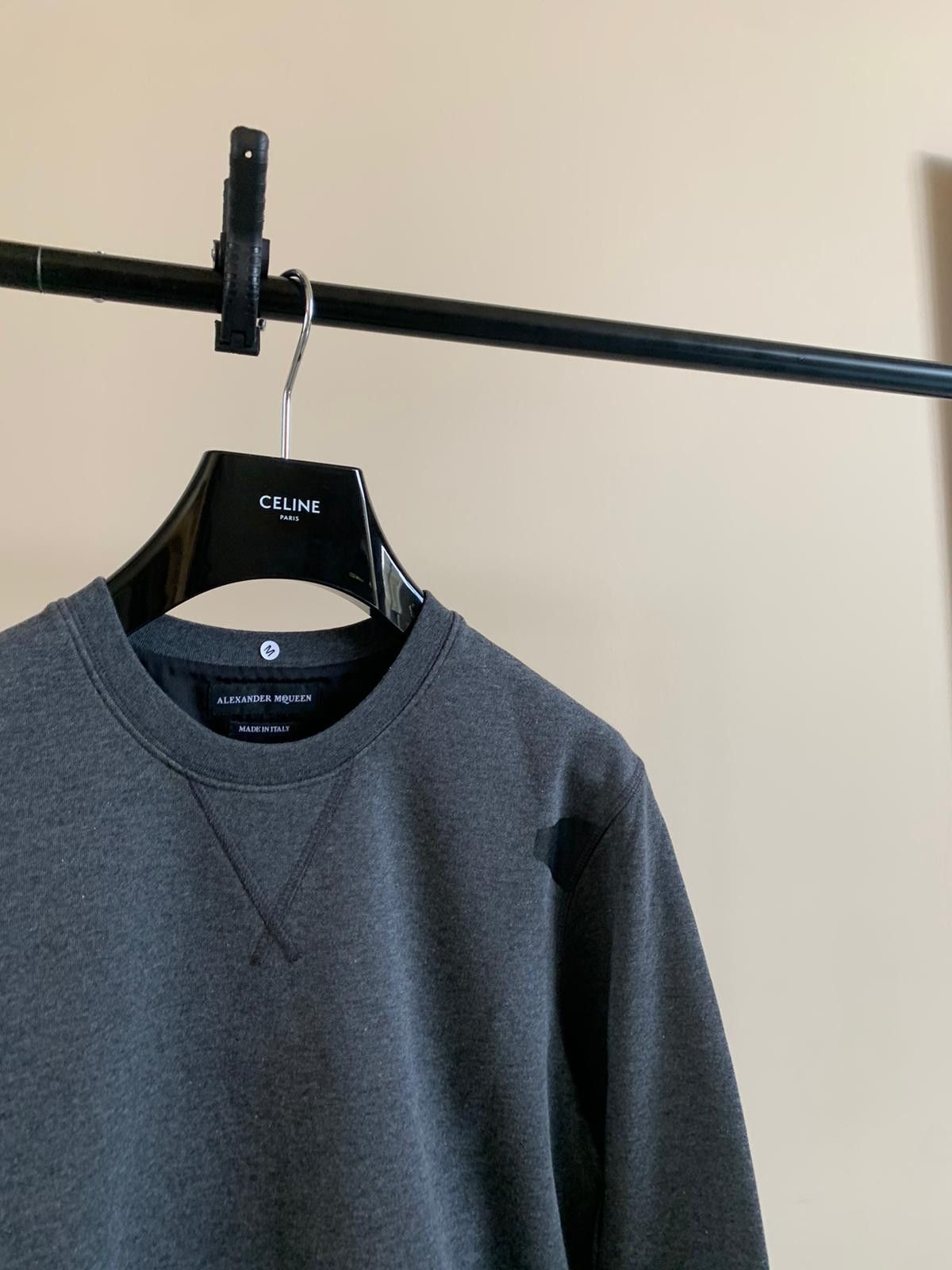 Alexander McQueen Sweater / Jumper With Button Cuff in Grey Size US M / EU 48-50 / 2 - 4 Thumbnail