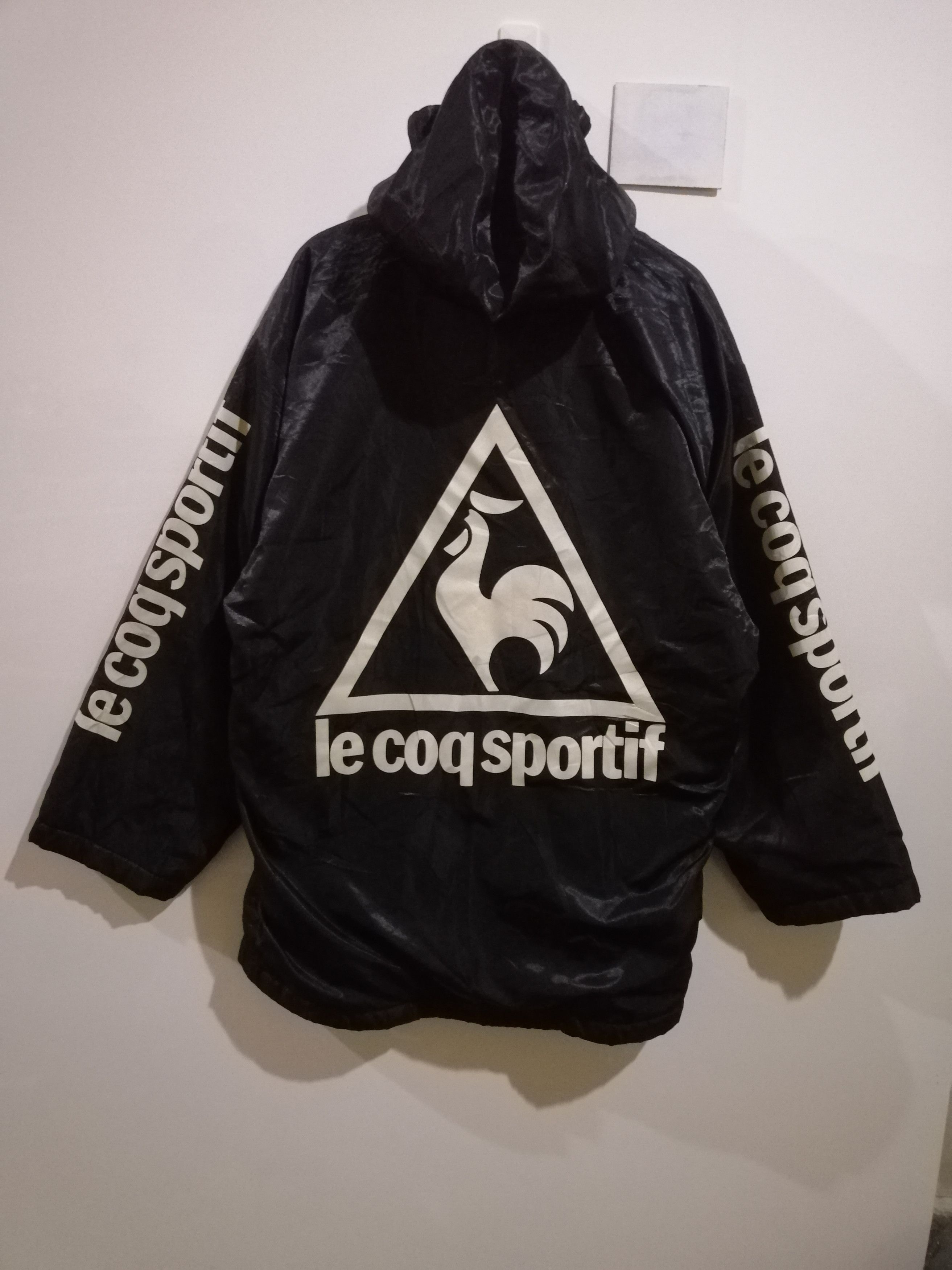 Other Vintage Le Coq Sportif overprint wool hoodie jacket J2 Size US XL / EU 56 / 4 - 1 Thumbnail