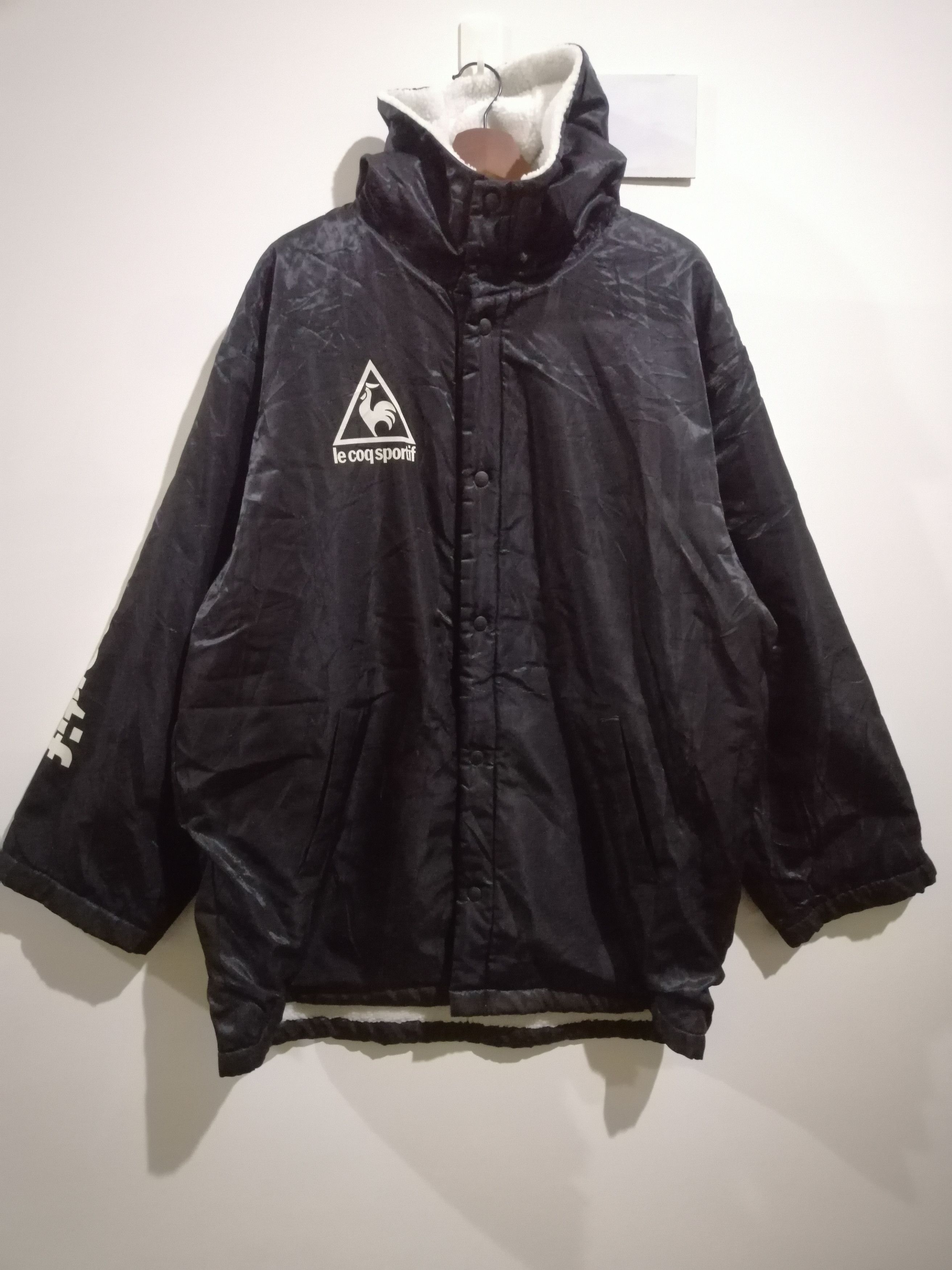 Other Vintage Le Coq Sportif overprint wool hoodie jacket J2 Size US XL / EU 56 / 4 - 2 Thumbnail