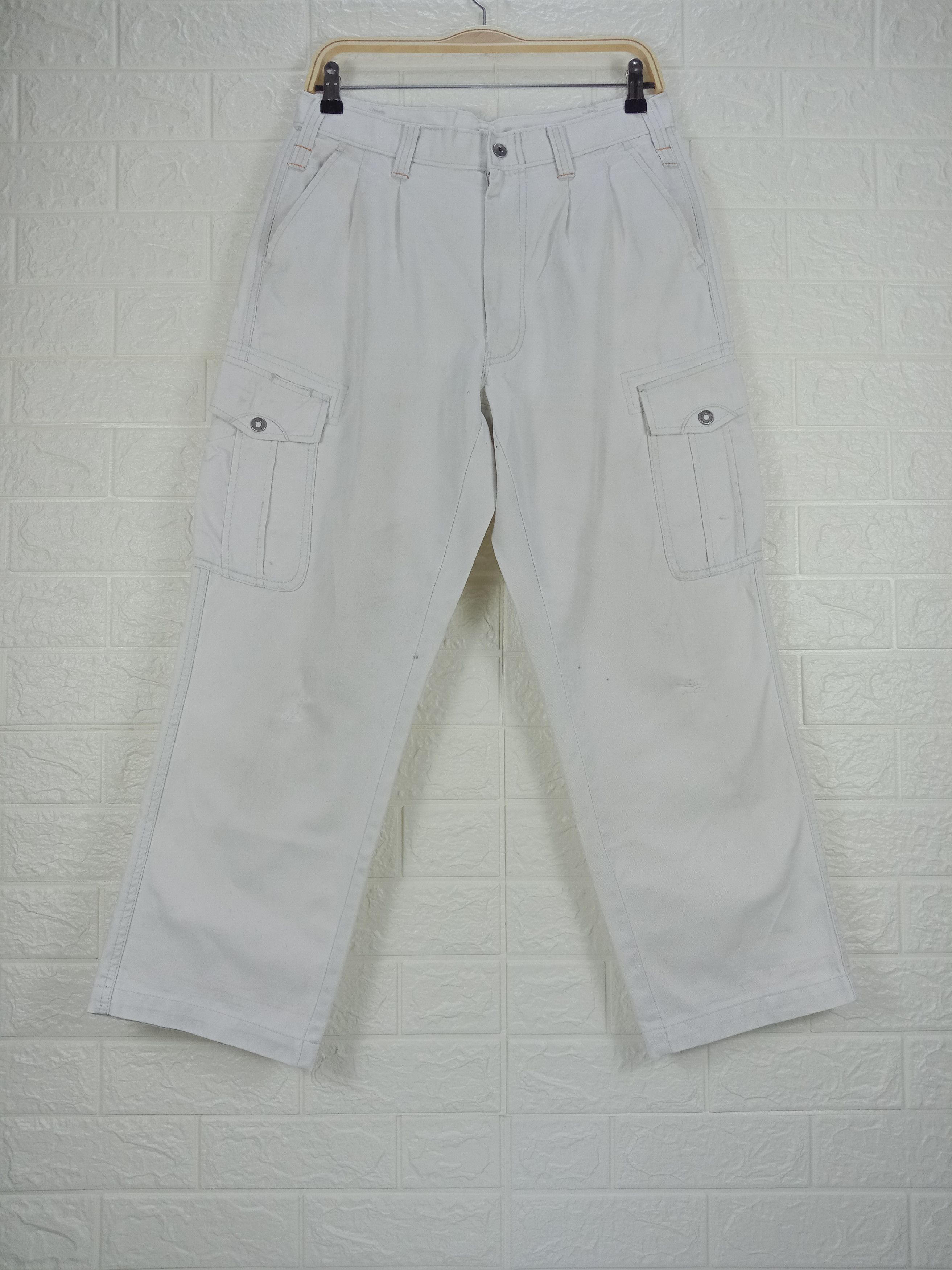 image of Vintage Xebec Multipocket Cargo Pants in Beige, Men's (Size 30)