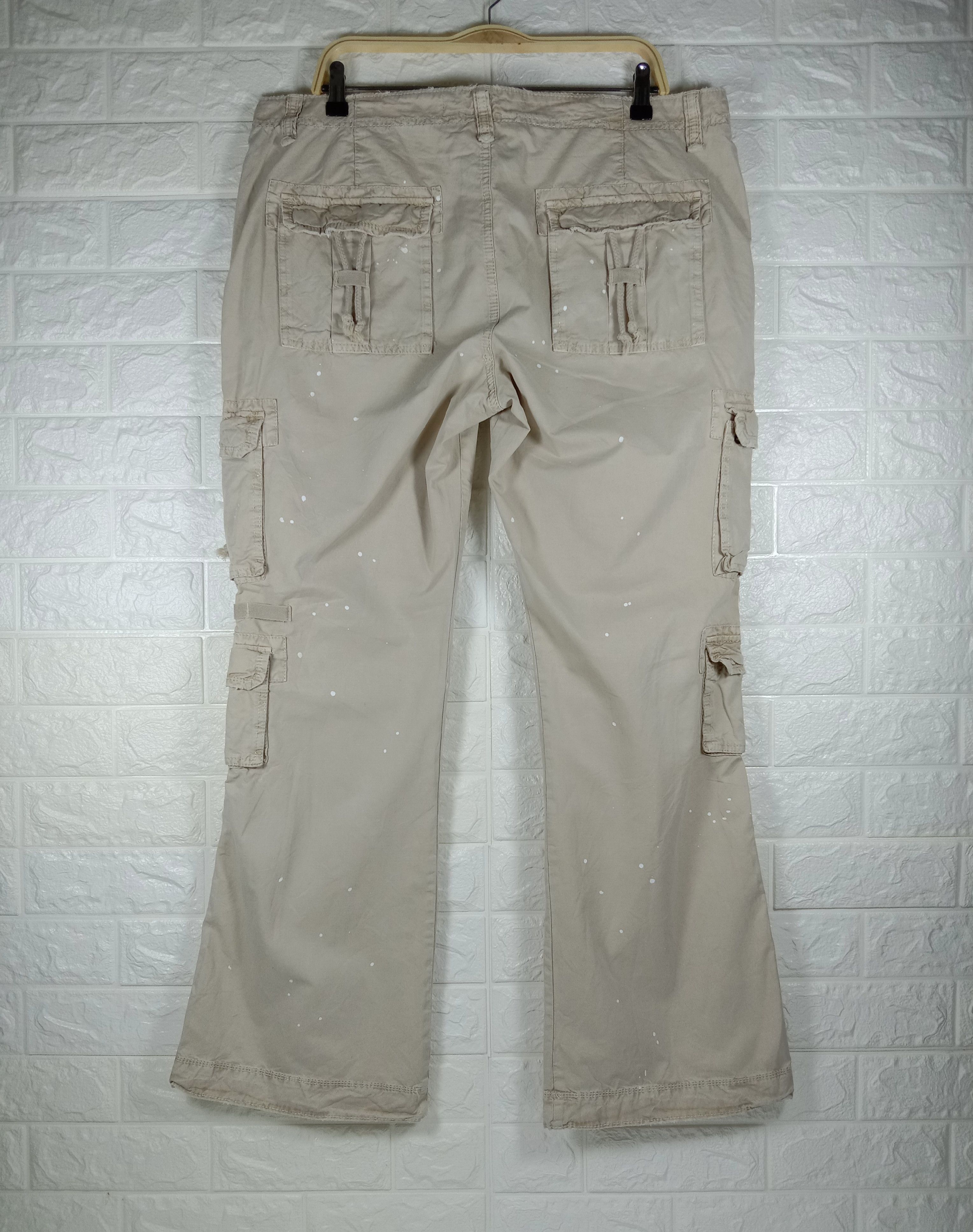 Old Navy Vintage Old Navy Paints Splattered Cargo Flare Pants Size 39" - 5 Thumbnail
