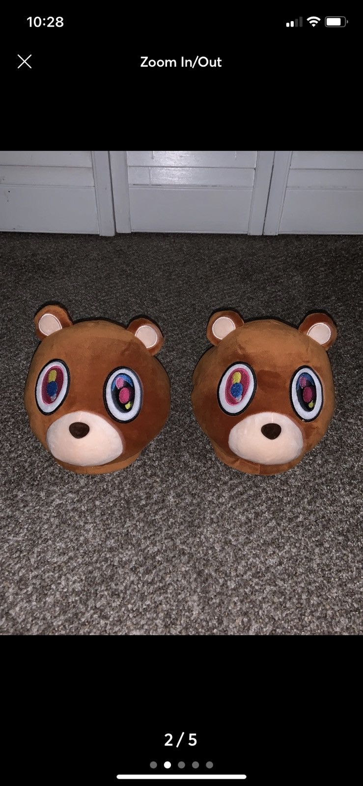 Valacy Graduation Bear Slippers - Size 8 Mens / 10 Womens