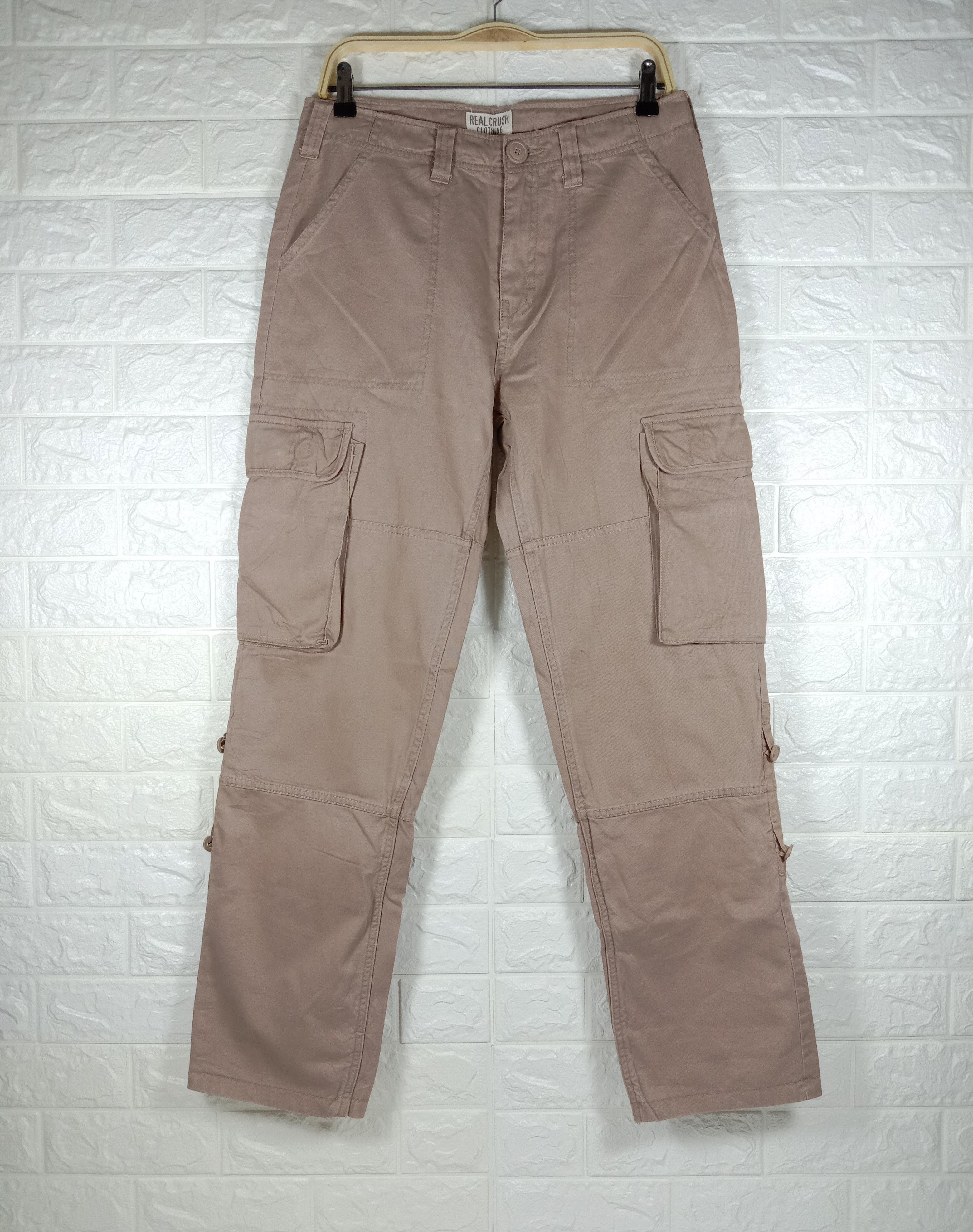 image of Vintage Real Crush Multipocket Tactical Cargo Pants in Khaki, Men's (Size 33)