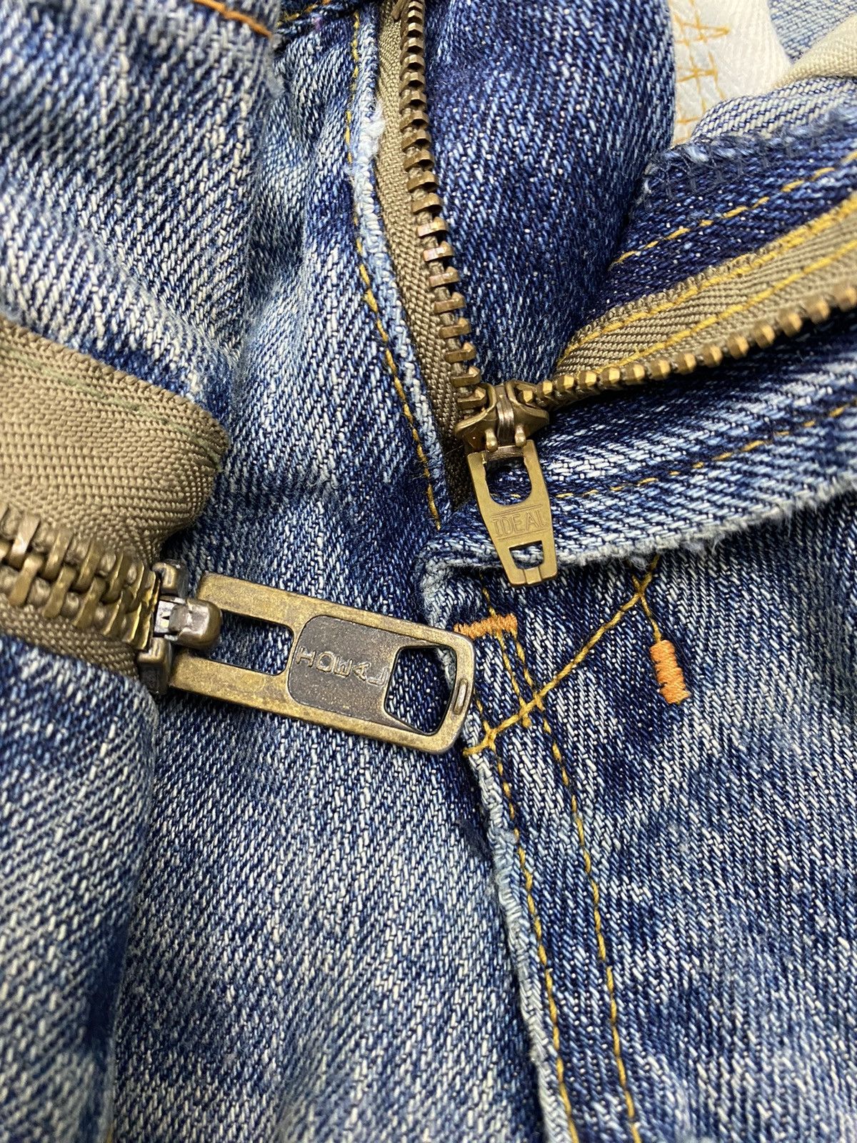 Japanese Brand Domestic Science Kasper Distressed Flared Jeans Size 29" - 11 Thumbnail