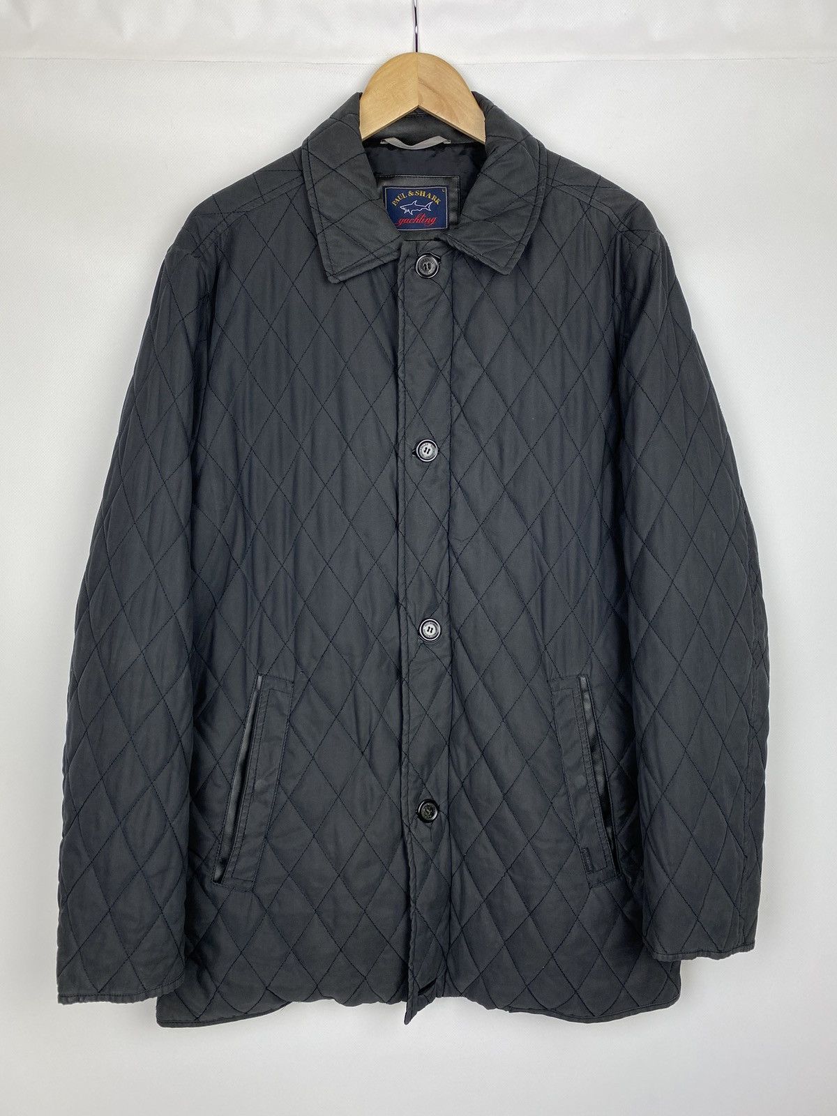 image of Paul Shark Paul & Shark Men’S Quilted Jacket Size L Black, Men's
