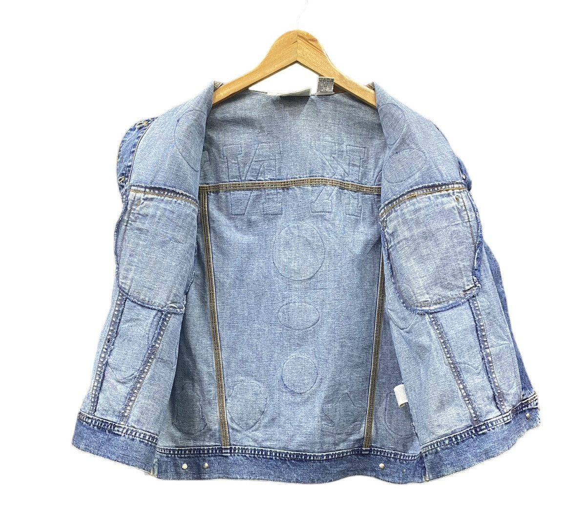 DKNY DKNY Patches Sleeveless Button Denim Jacket (M) Size US M / EU 48-50 / 2 - 9 Thumbnail