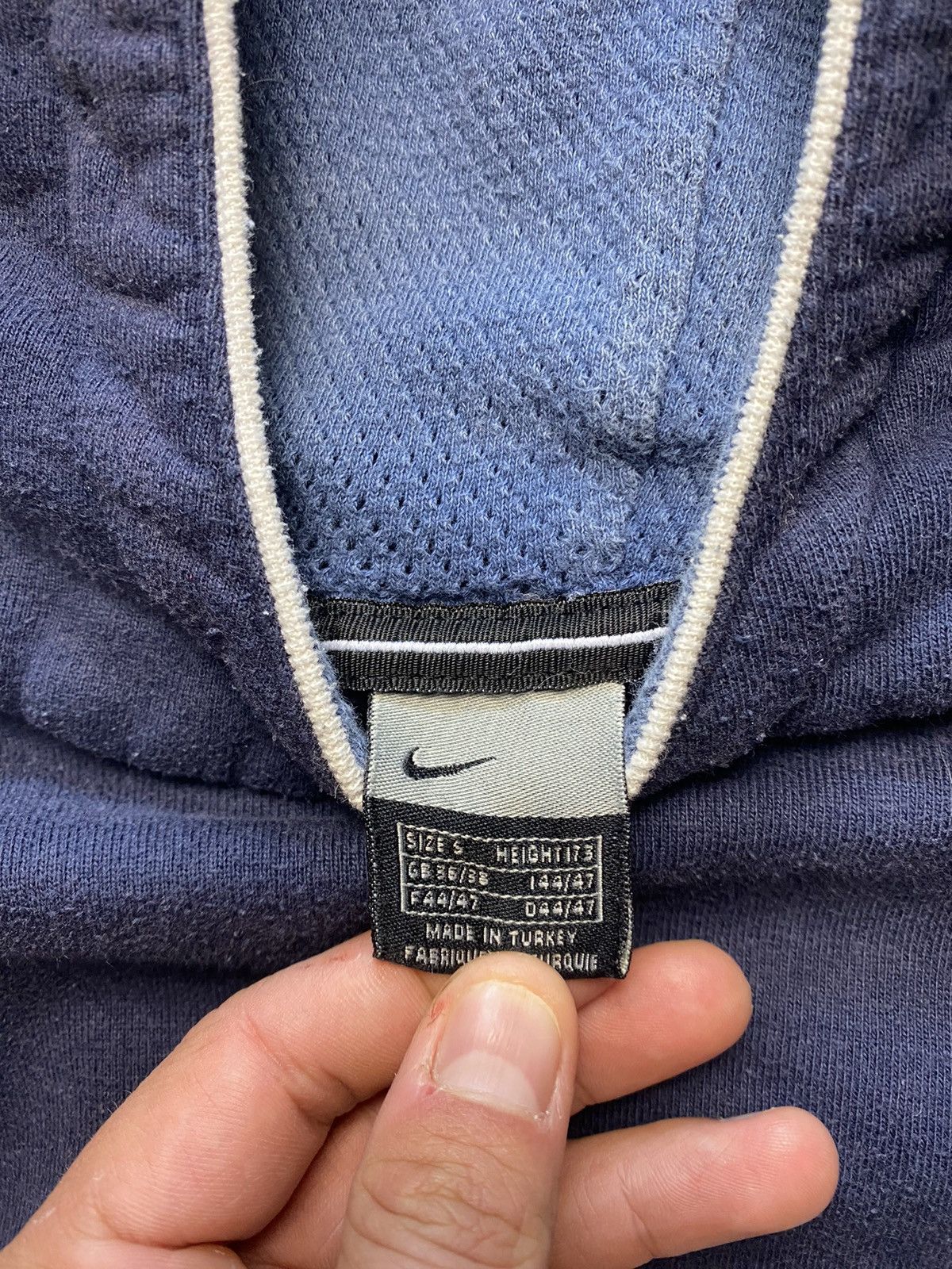 Nike × Vintage Vintage hoodie nike drill drip washed boxy 90’s y2k Size US S / EU 44-46 / 1 - 3 Thumbnail