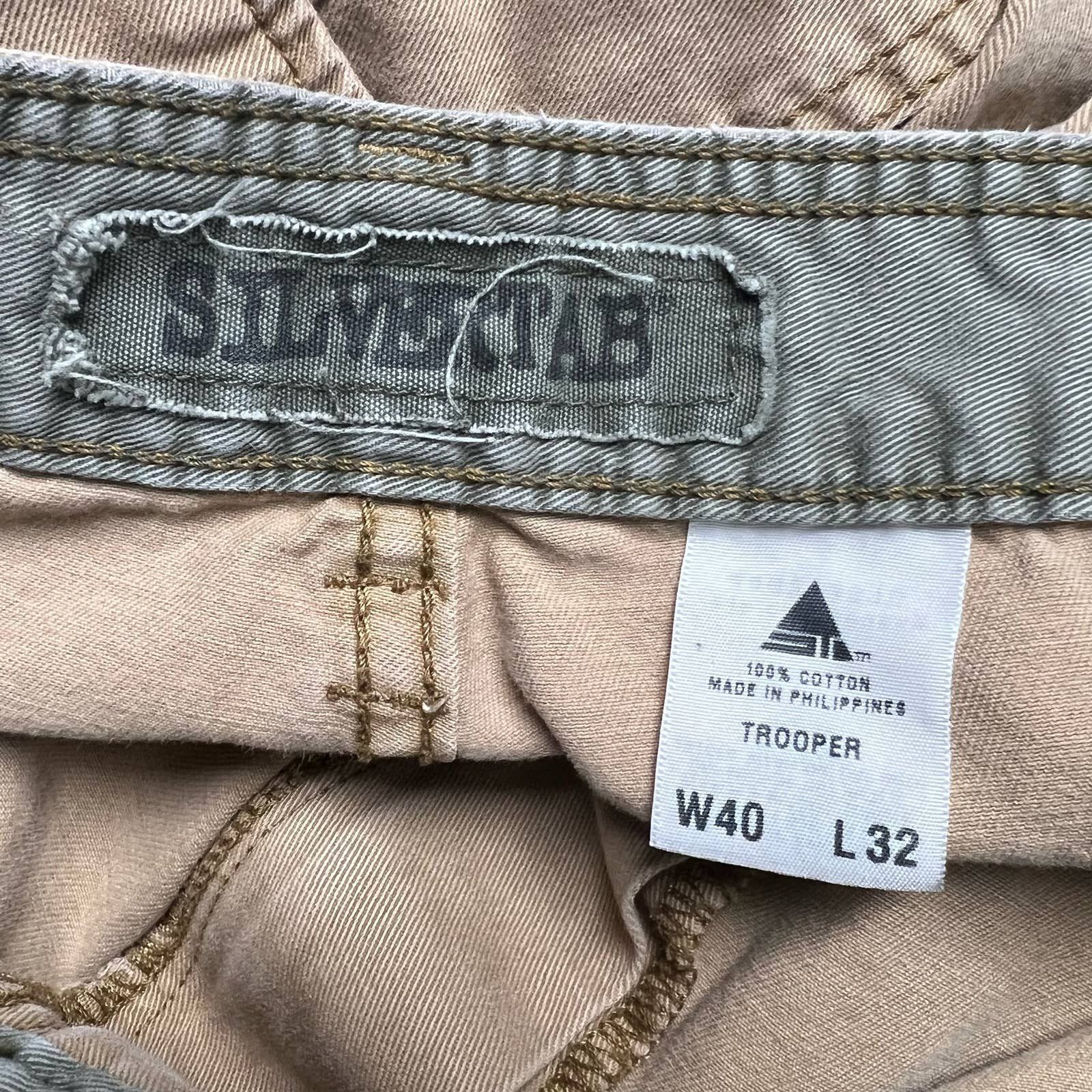 Levi's Vintage Silvertab 47 Tactical Cargo Pants Tan Size 40x32 Size US 40 / EU 56 - 3 Thumbnail