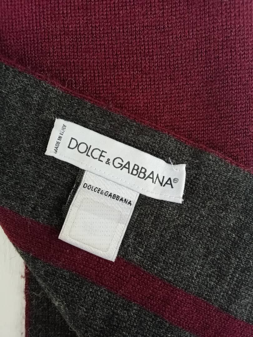 Dolce & Gabbana × Vintage 💥VINTAGE DOLCE & GABBANA D&G Scarf Muffler Italy Size ONE SIZE - 4 Thumbnail
