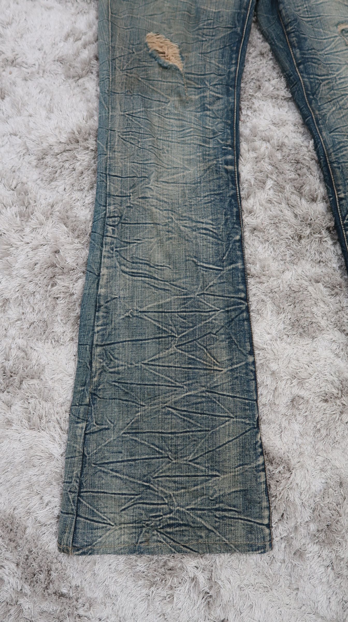 Japanese Brand Vintage Agate Rusty Flared Jeans Size US 31 - 5 Thumbnail
