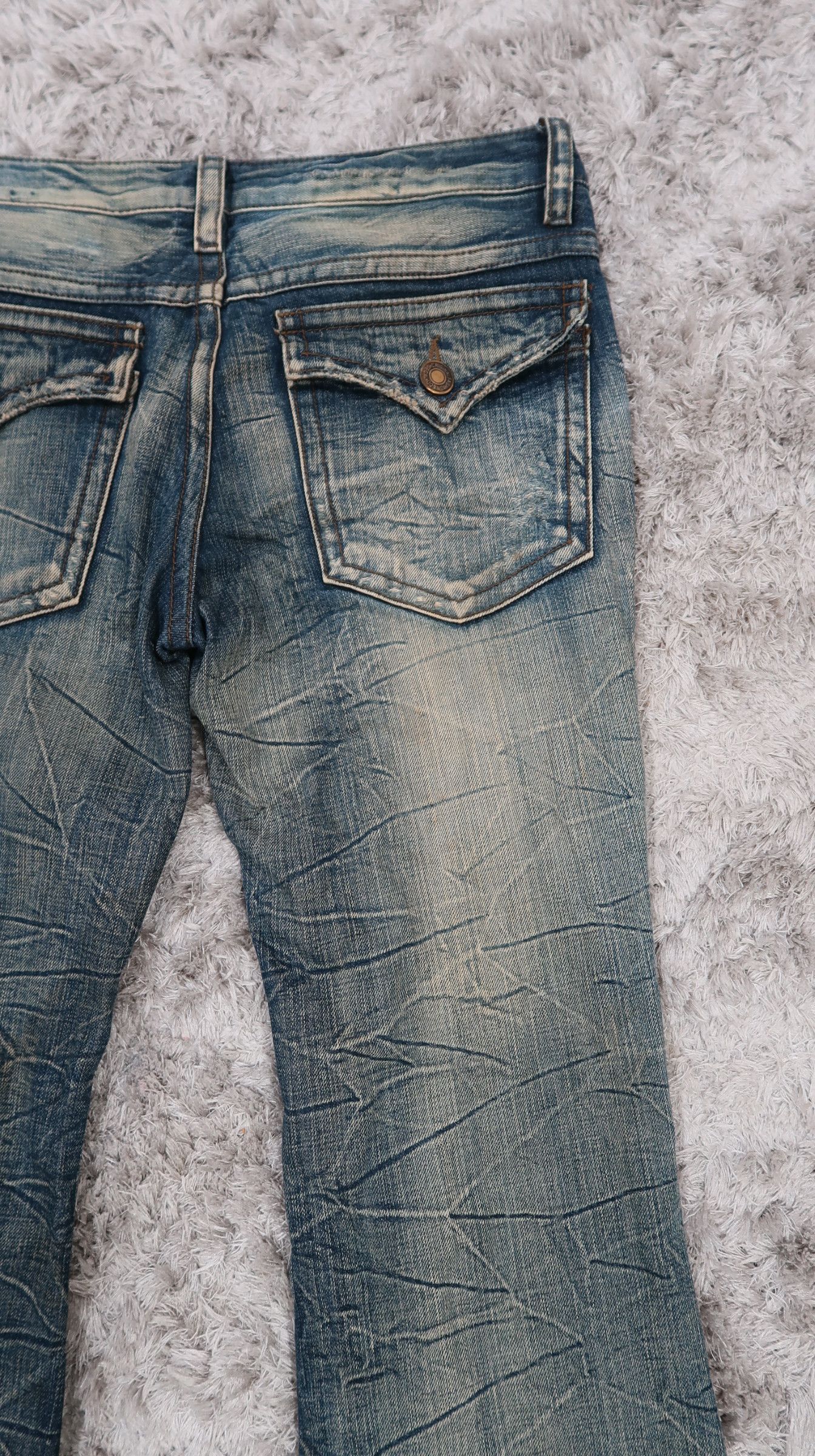 Japanese Brand Vintage Agate Rusty Flared Jeans Size US 31 - 9 Thumbnail