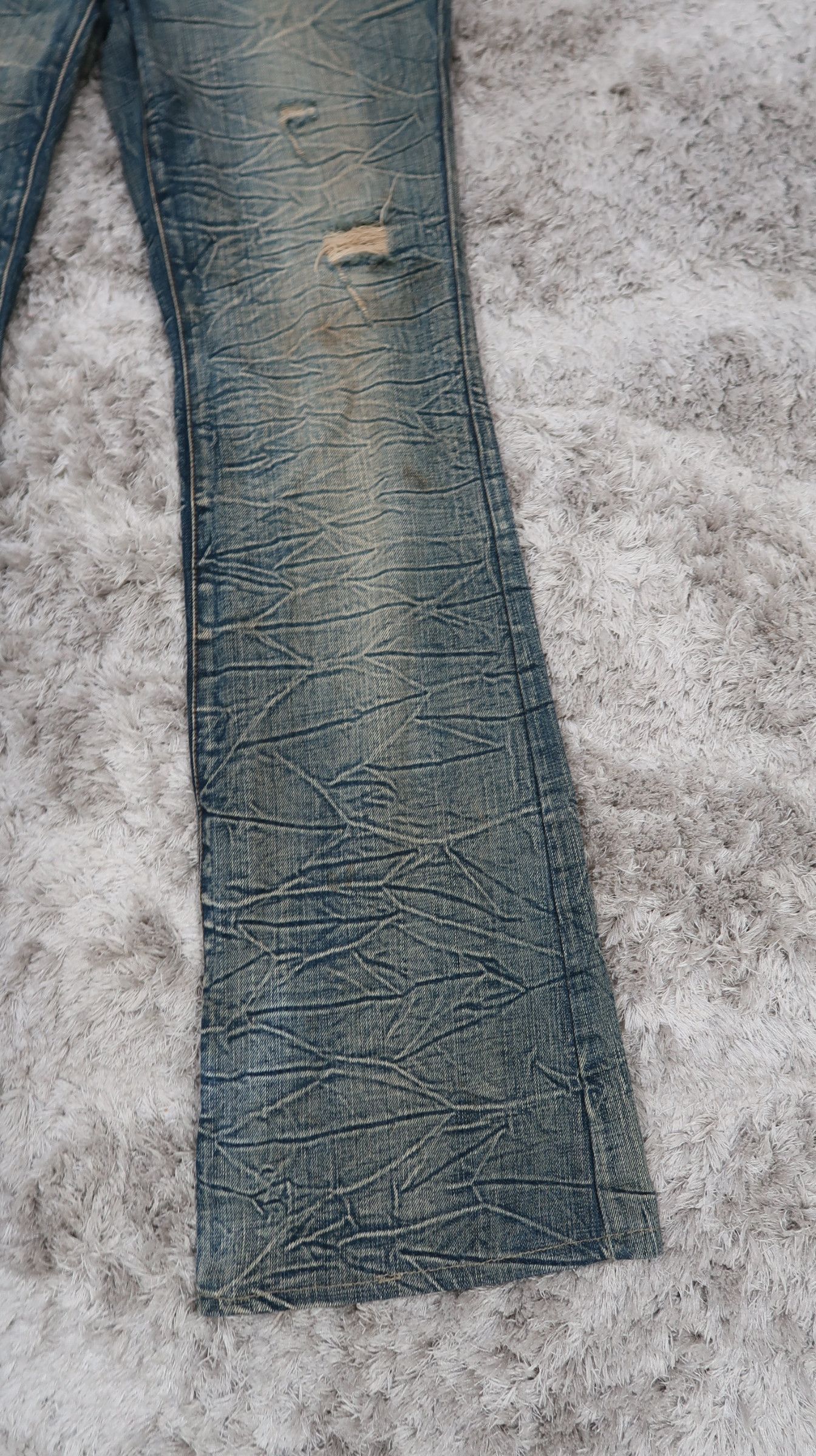 Japanese Brand Vintage Agate Rusty Flared Jeans Size US 31 - 3 Thumbnail