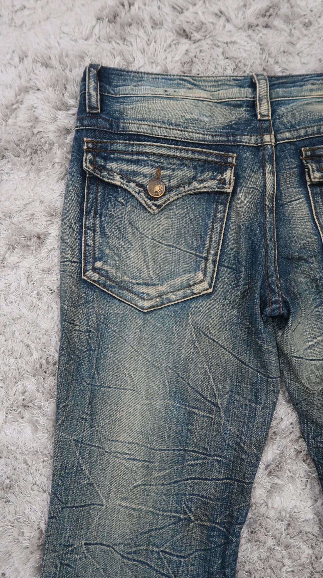 Japanese Brand Vintage Agate Rusty Flared Jeans Size US 31 - 11 Thumbnail