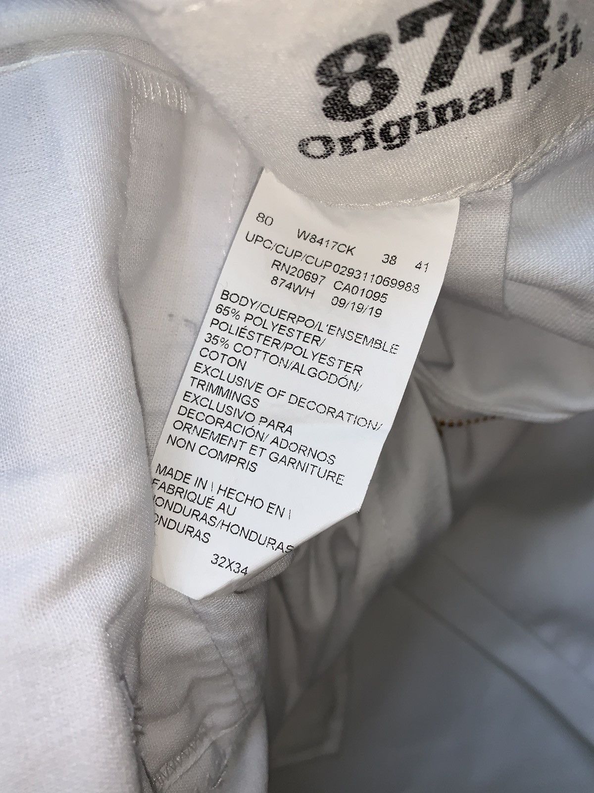 Dickies × Vintage Dickies 32/34 874 original fit white snow pant trouser chino Size US 32 / EU 48 - 12 Thumbnail